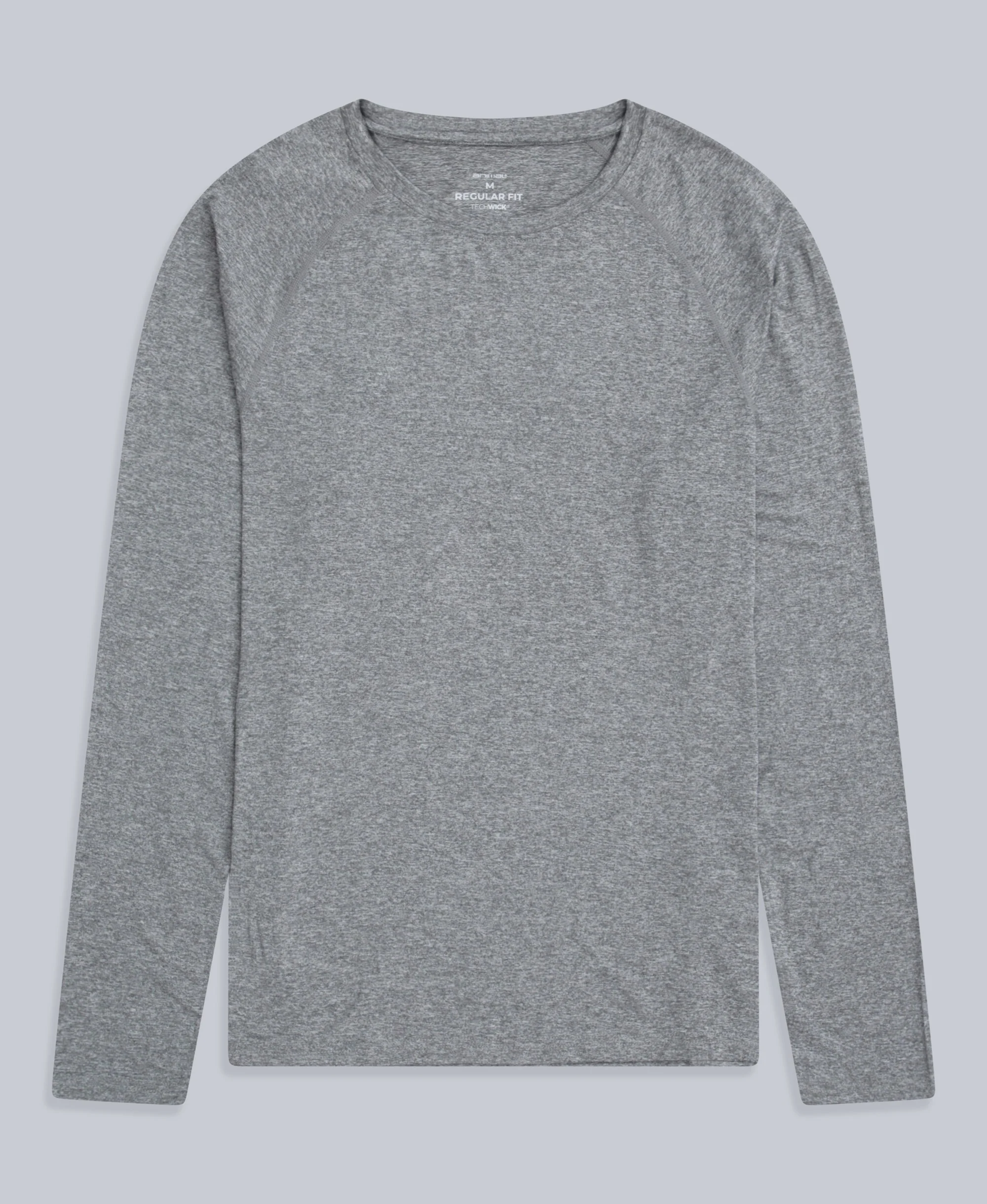 Active Mens Long Sleeve Tee - Charcoal - Image 4