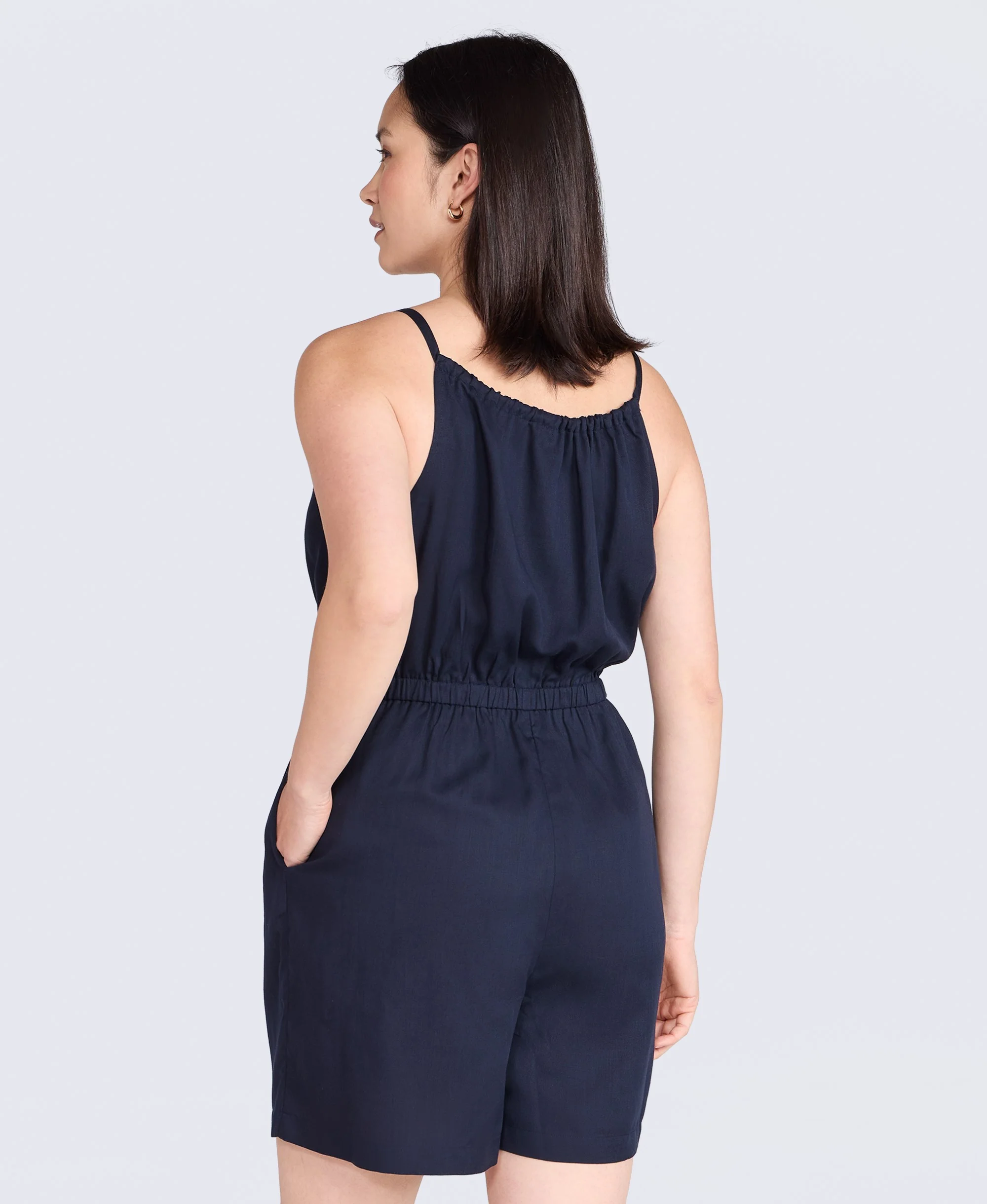 Ada Womens Playsuit - Dark Blue - Image 4