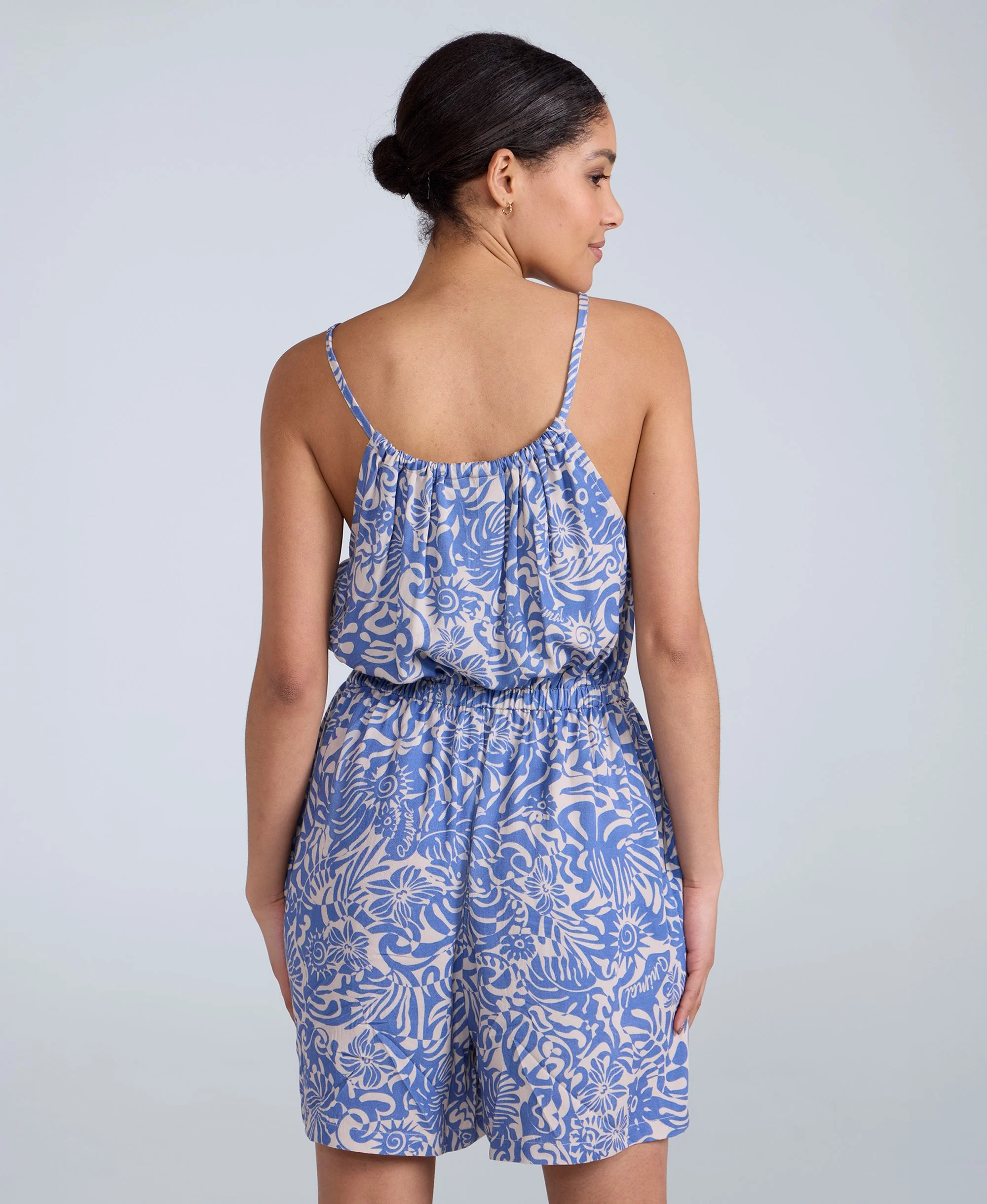 Ada Womens Playsuit - Light Blue - Image 4