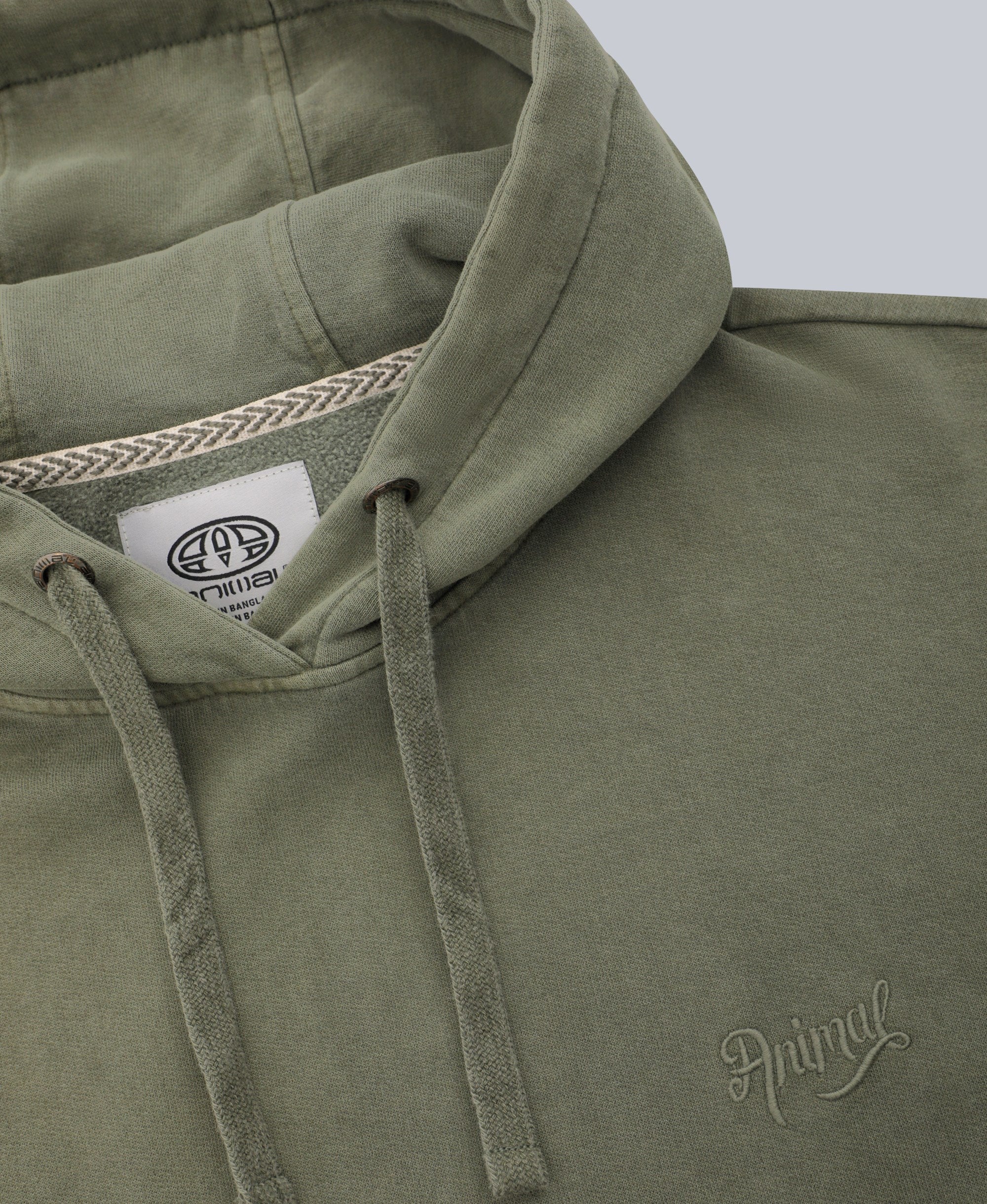 Amber Womens Relaxed Hoodie - Khaki - Image 7