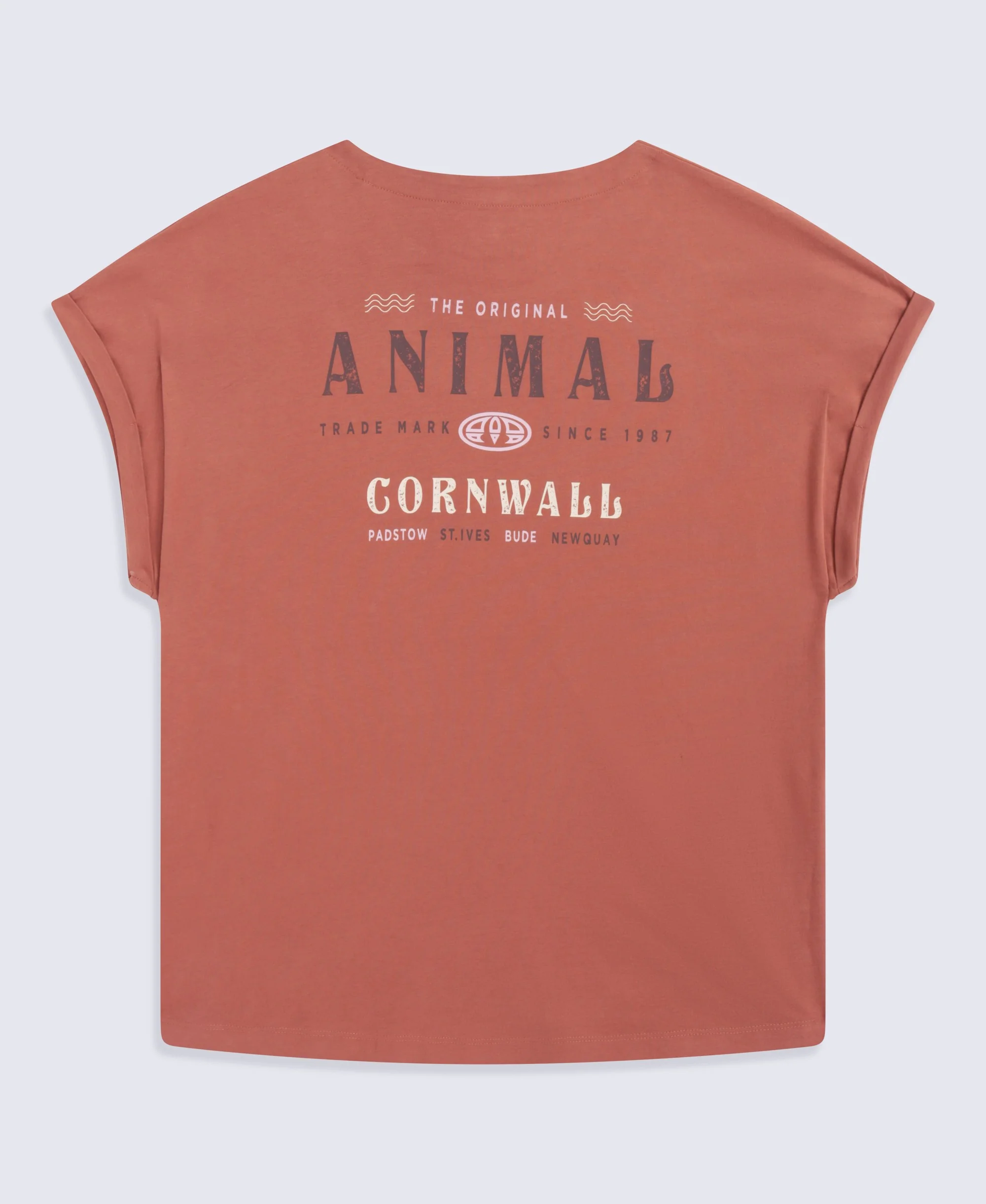 Animal Holly Womens Cornwall Tee - Rust - Image 2
