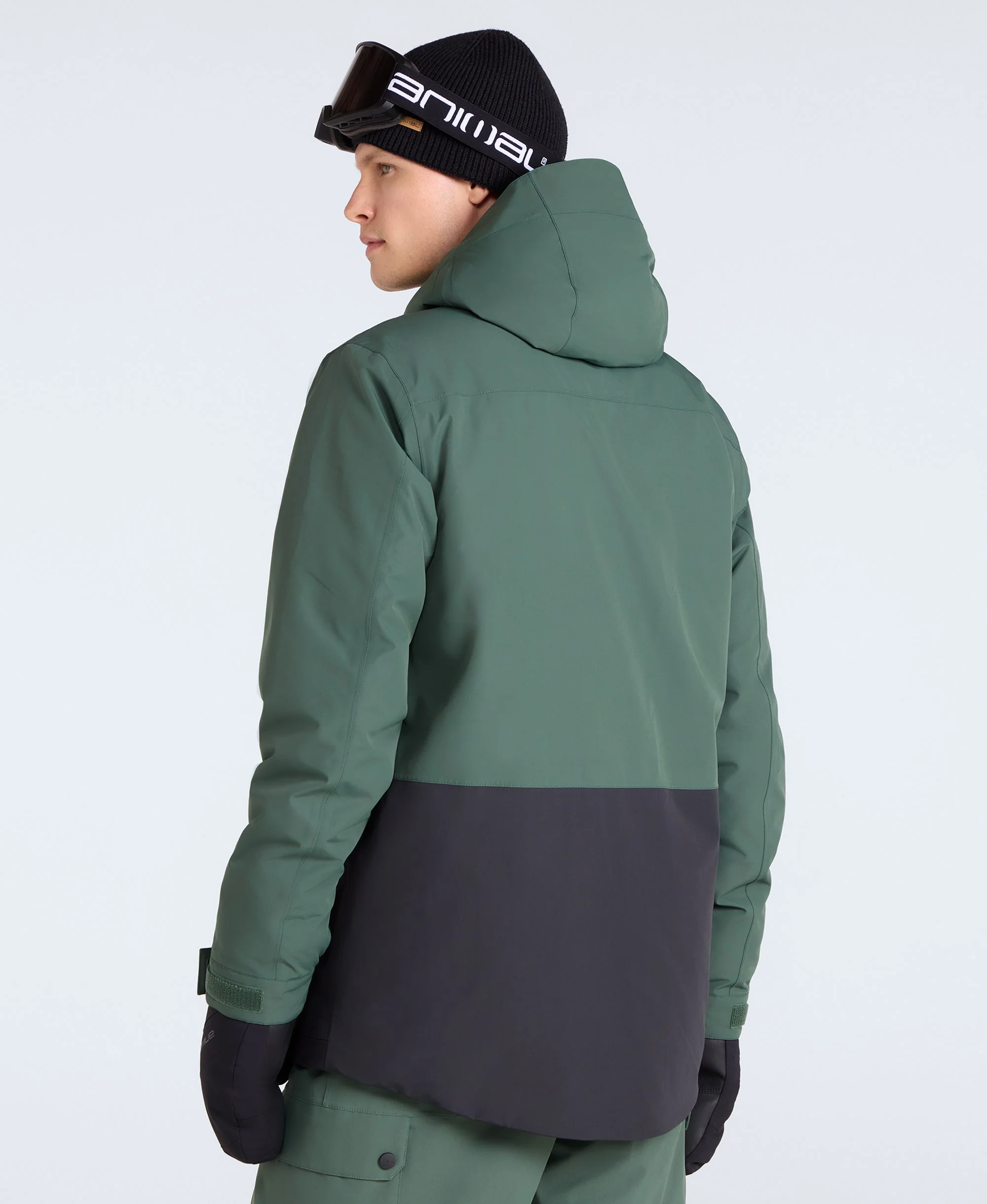 Zephyr Mens Waterproof Snow Jacket - Green - Image 5