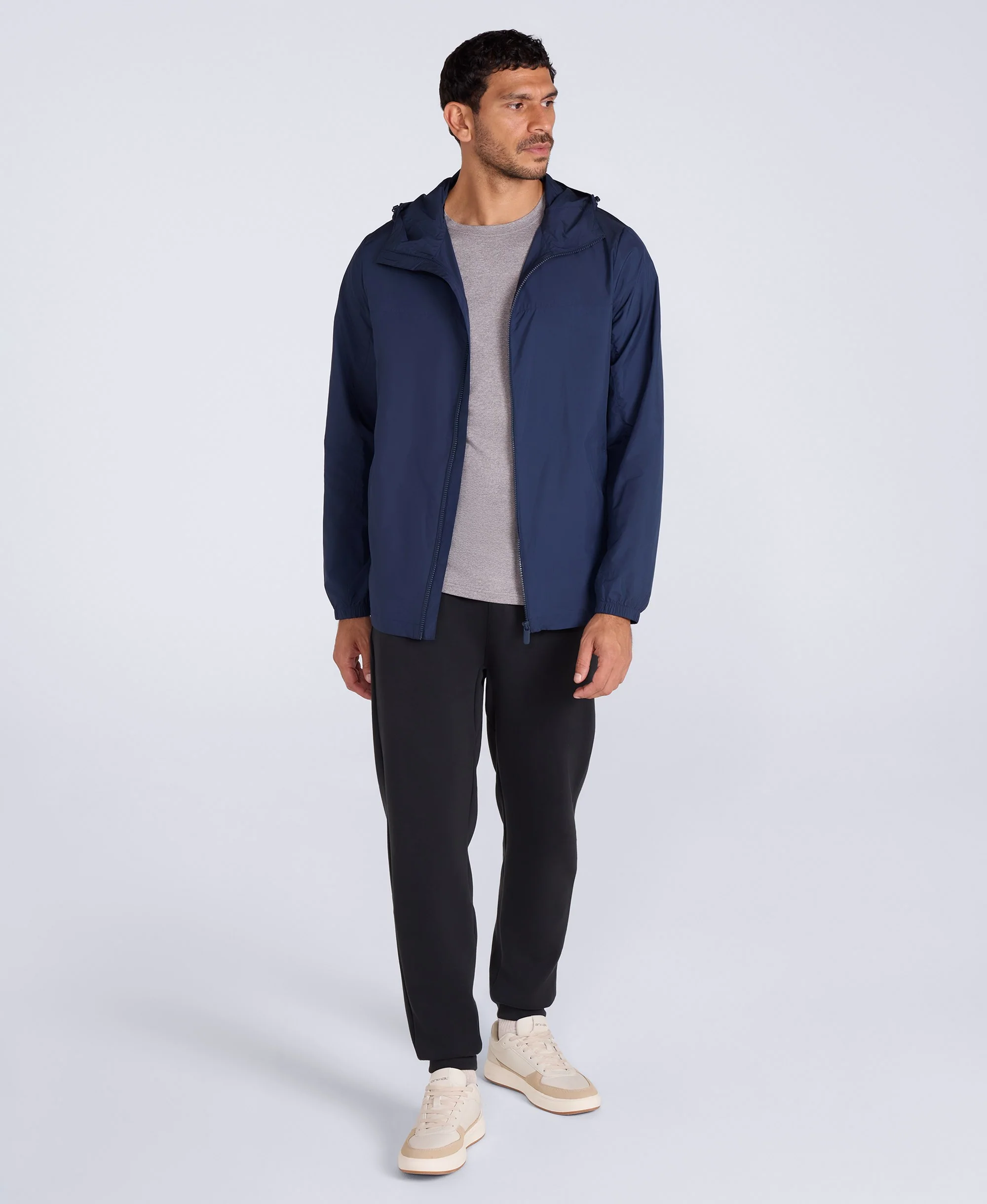Sunrise Mens Light Packable Travel Jacket - Navy - Image 3
