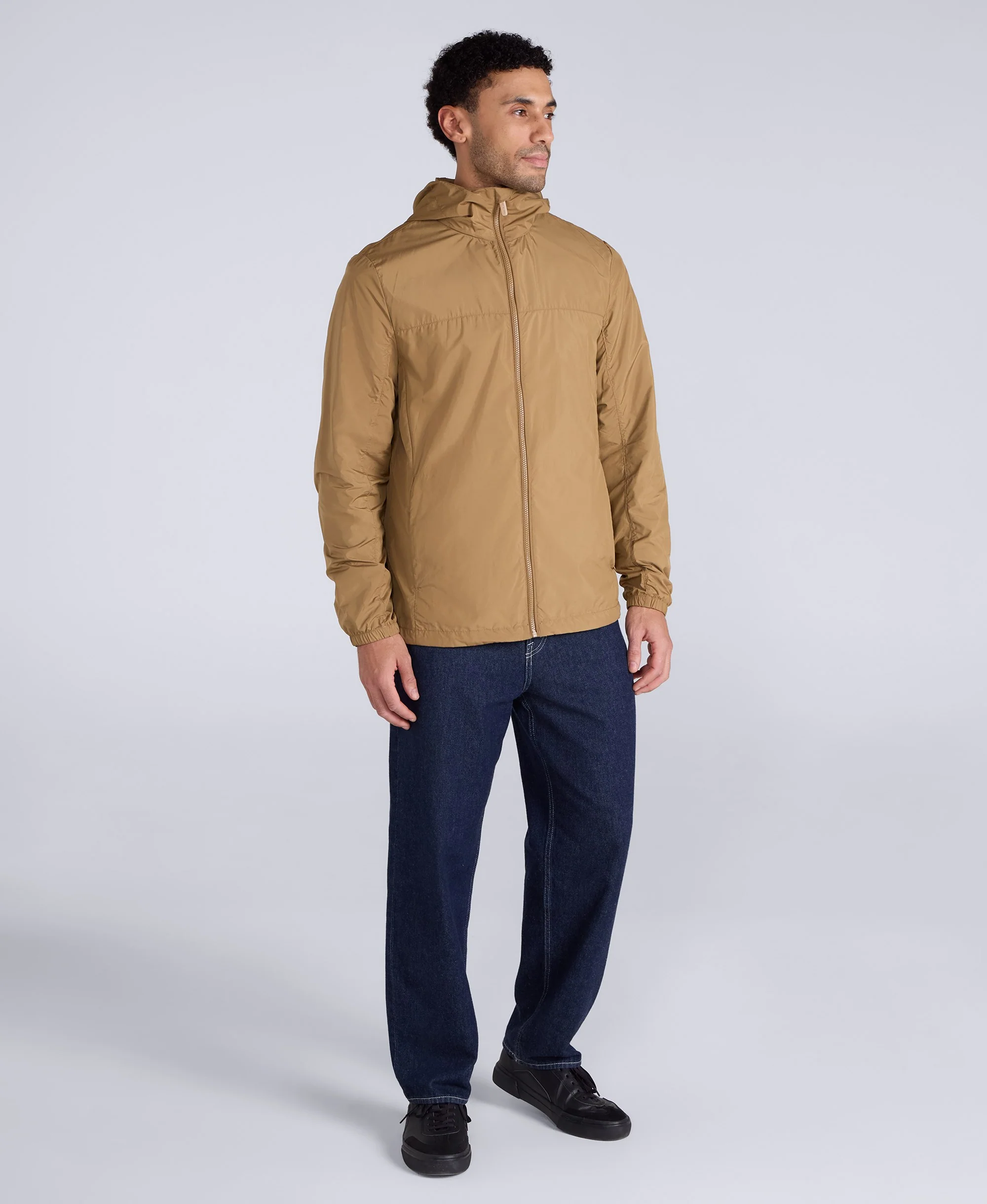 Sunrise Mens Light Packable Travel Jacket - Tan - Image 2