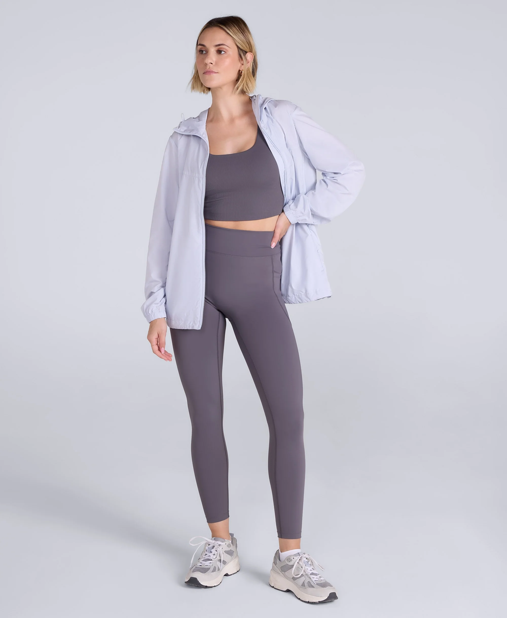 Sunrise Womens Light Packable Travel Jacket - Lilac - Image 2