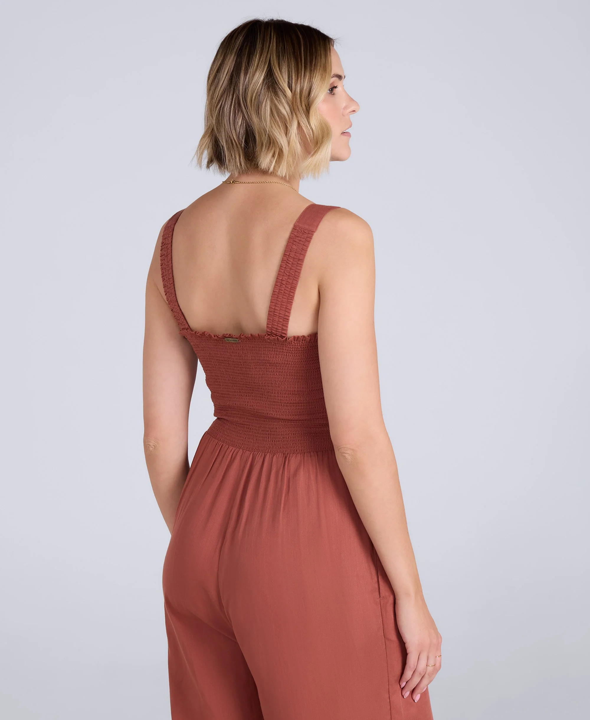 Astrid Womens Jumpsuit - Rust - Image 3