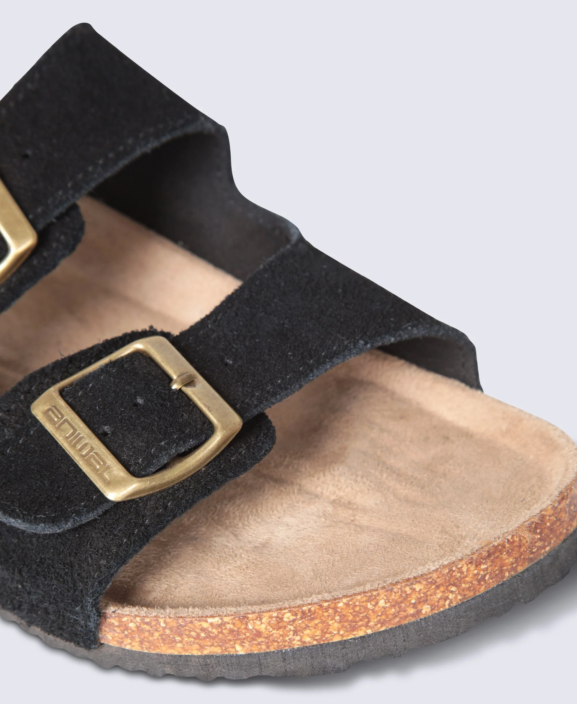 Avery Womens Casual Leather Slider - Black - Image 4