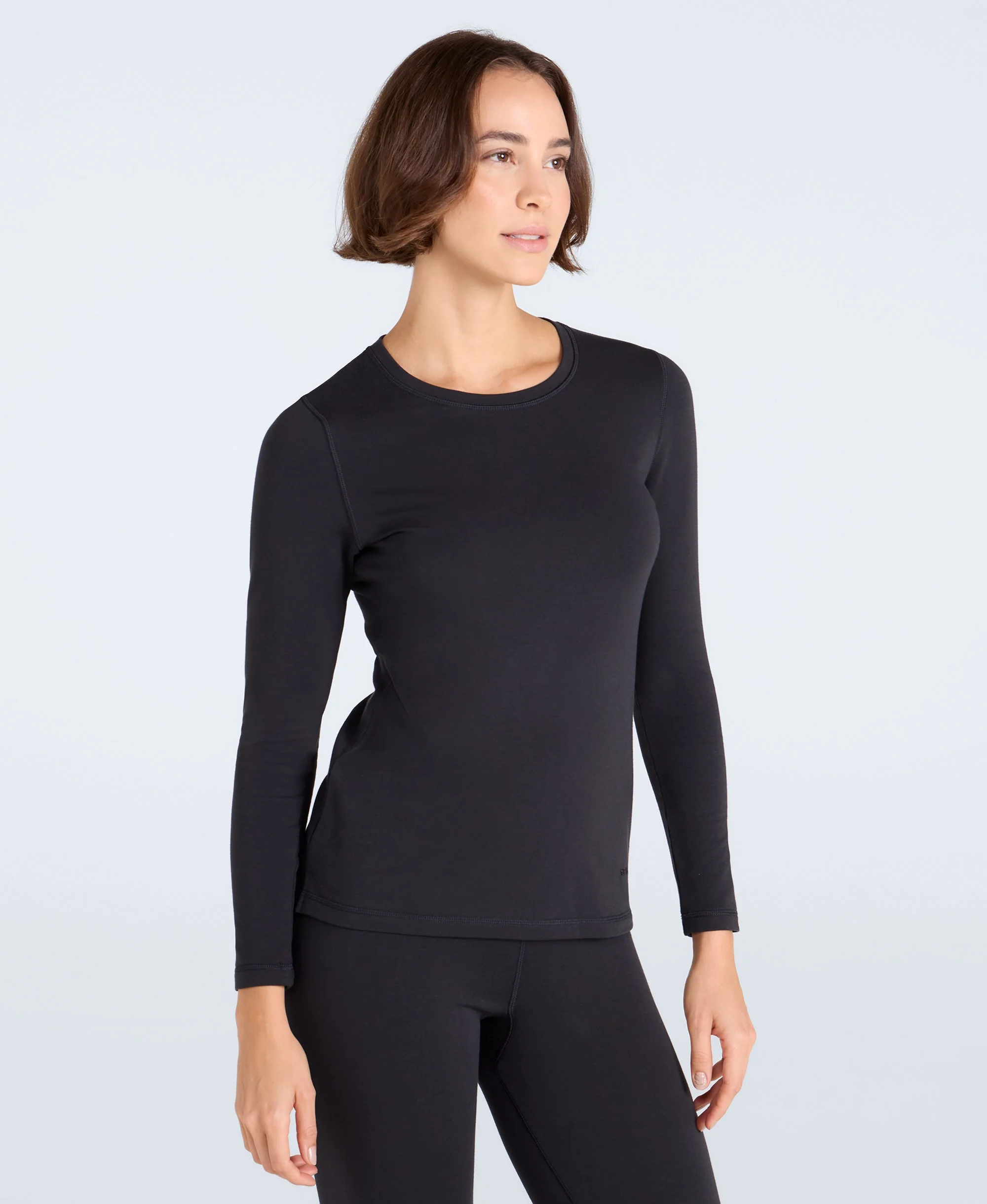 Blaze Womens Base Layer Top - Jet Black