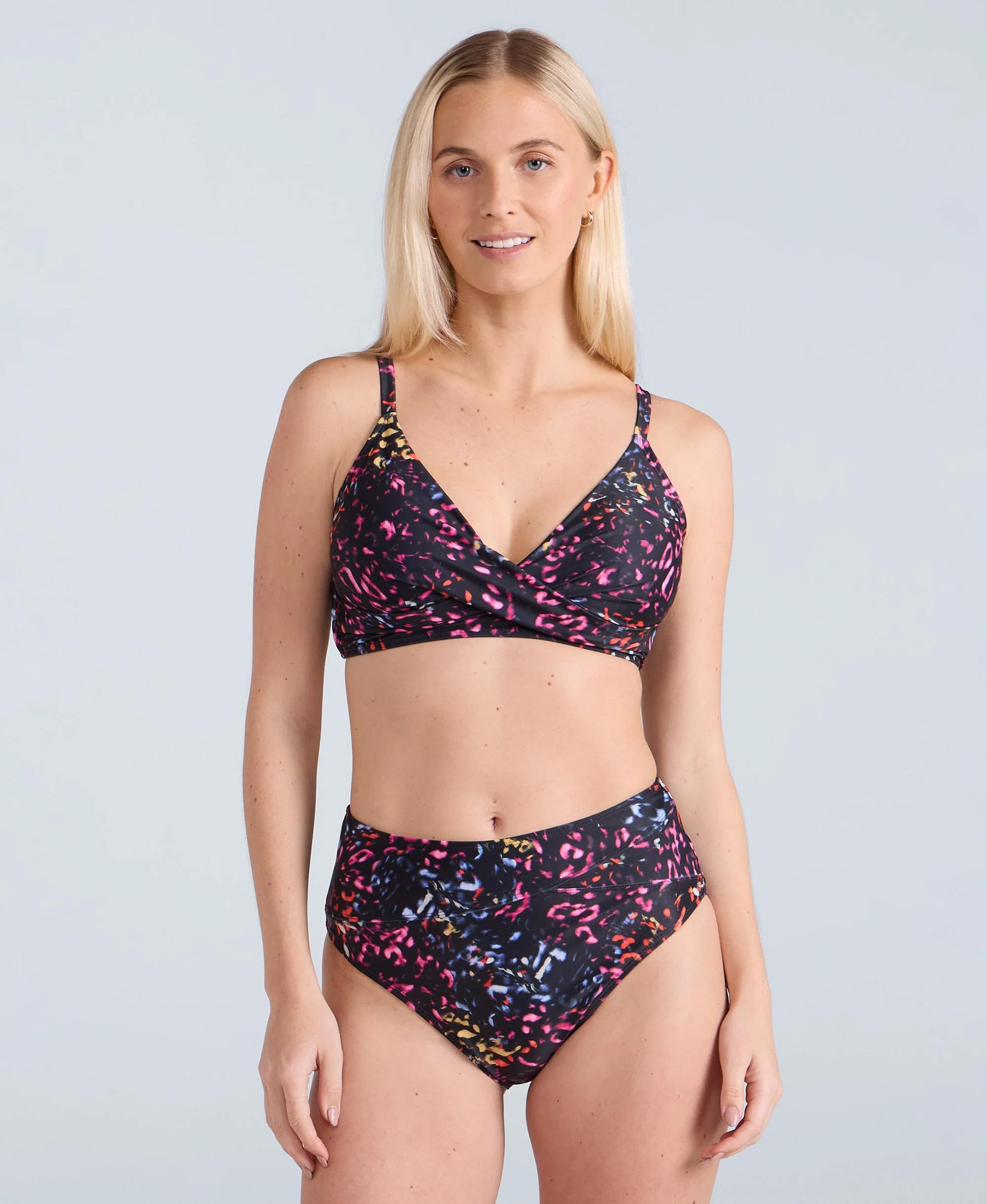 Bondi Womens Wrap Bikini Top - Jet Black