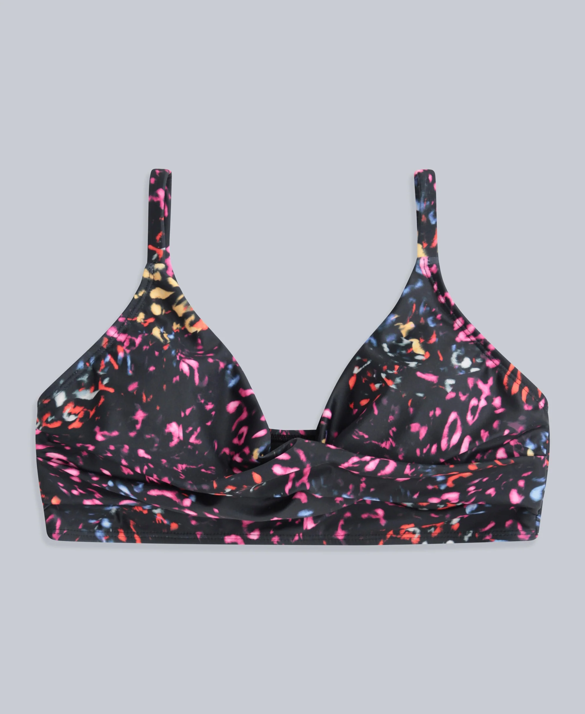Bondi Womens Wrap Bikini Top - Jet Black - Image 5