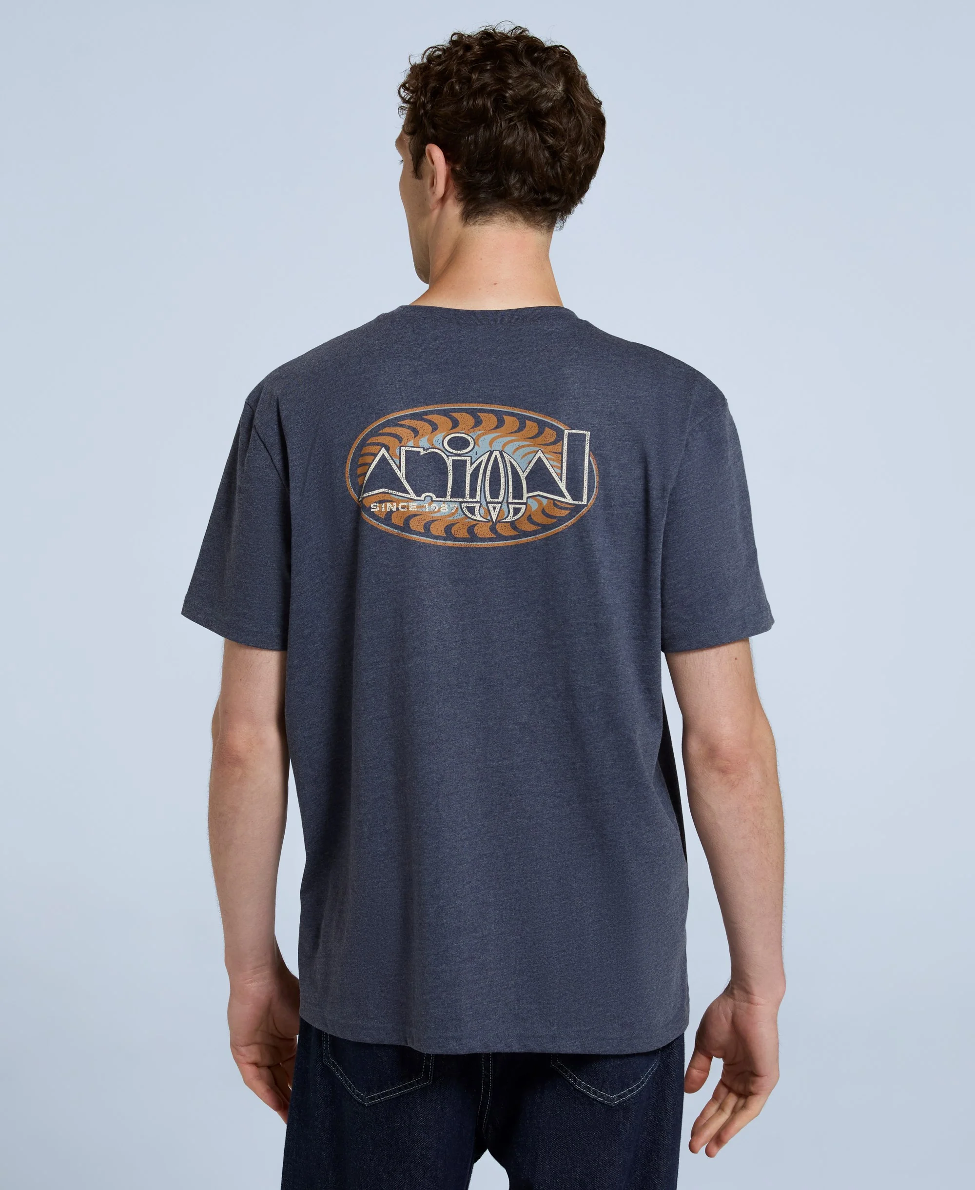 Chase Mens Graphic Relaxed T-Shirt - Dark Blue - Image 5