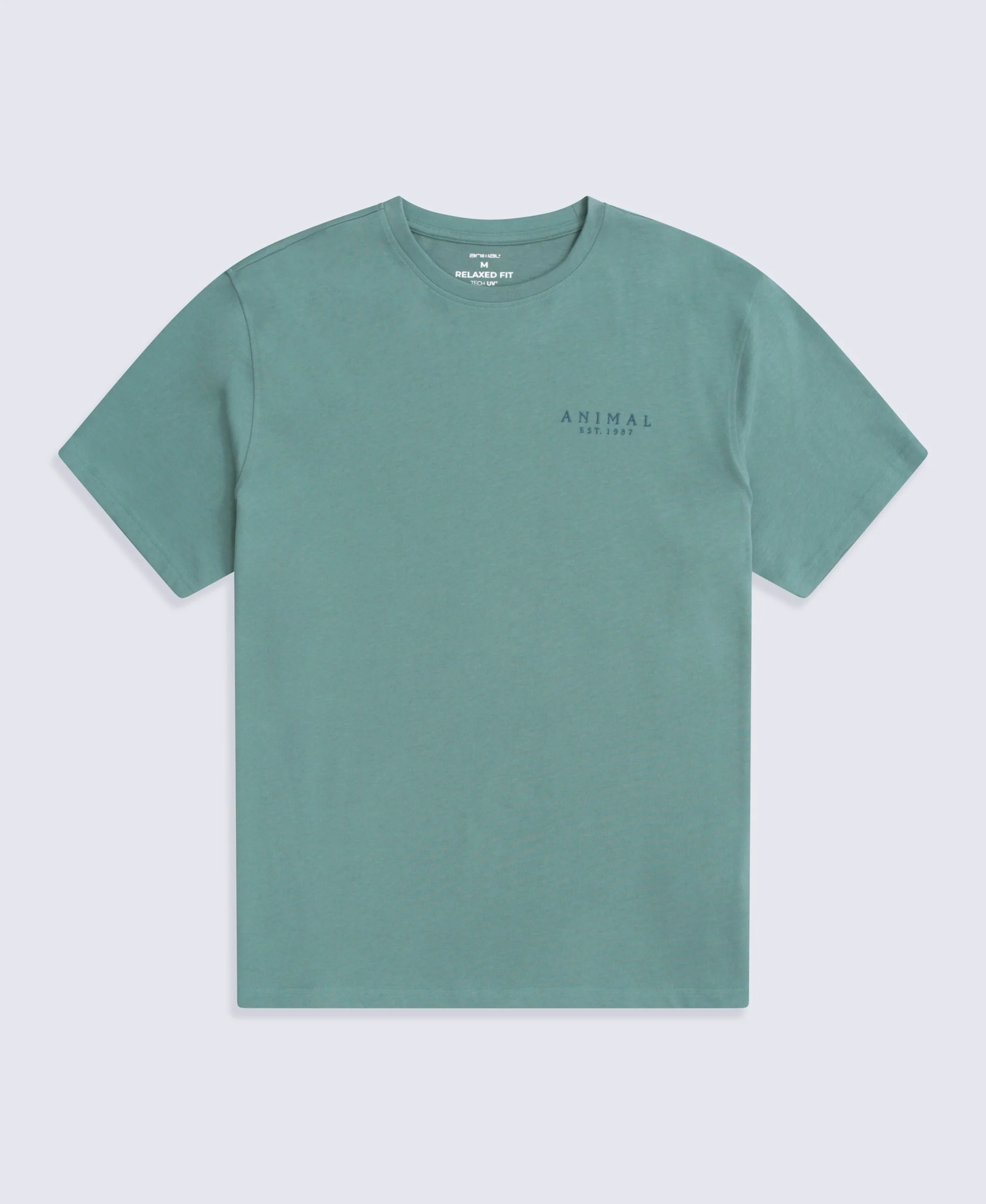 Chase Mens Plain Relaxed T-Shirt - Green - Image 6