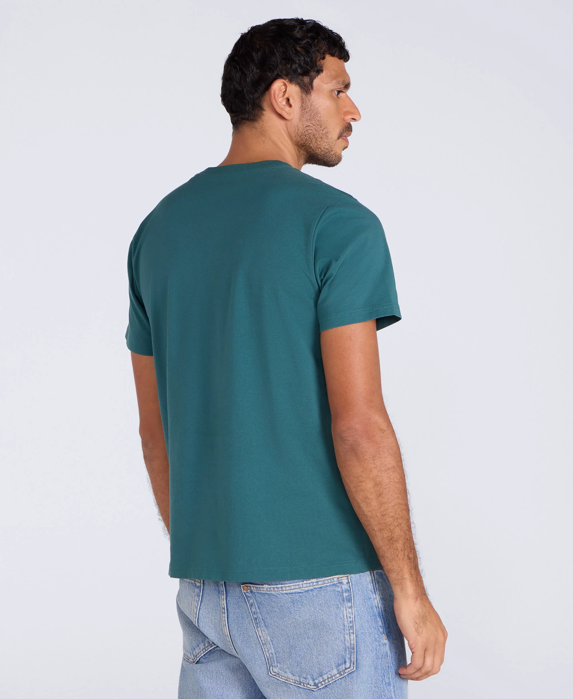 Classico Mens T-Shirt - Teal - Image 3
