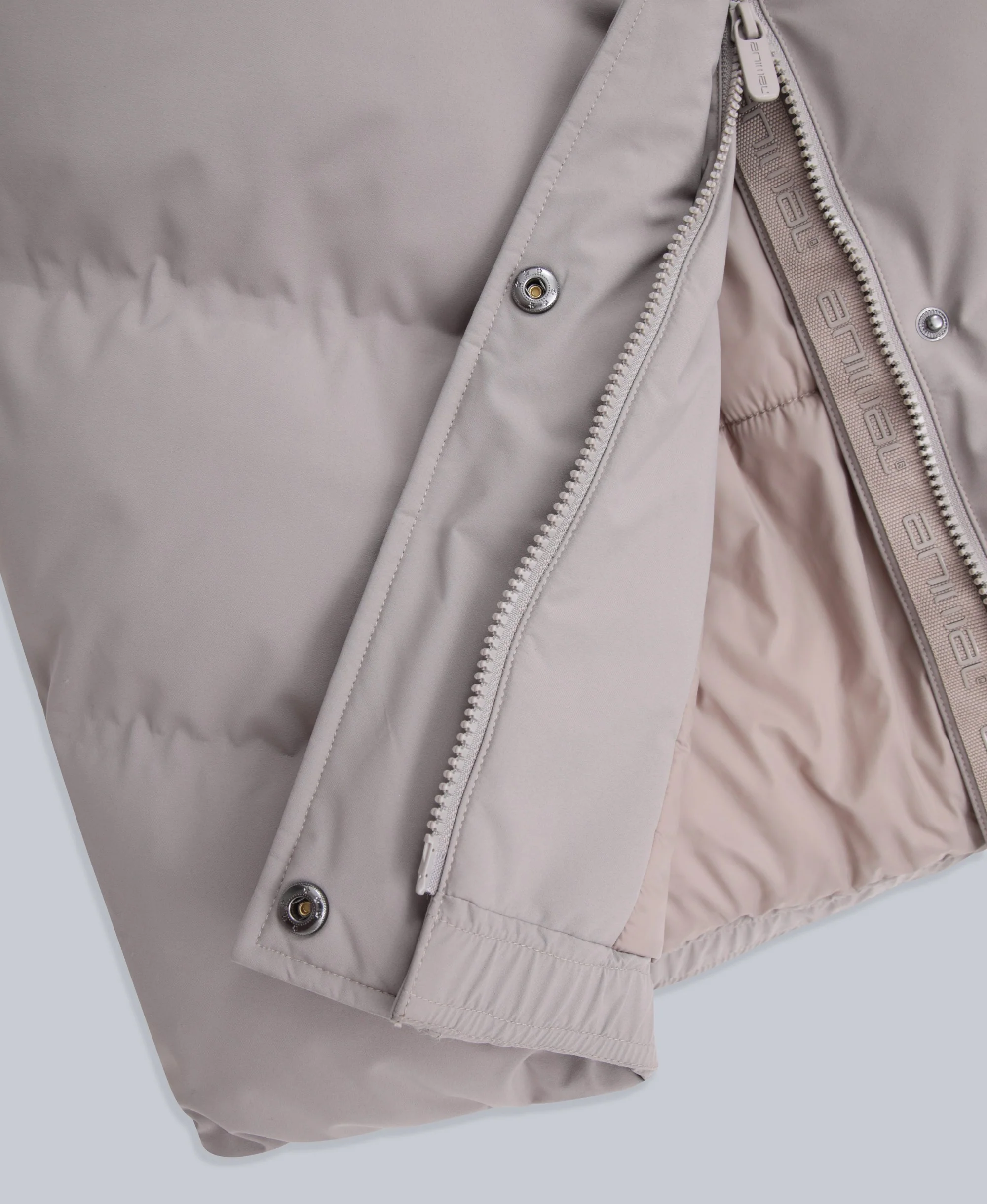 Cocoon Womens Borg Lined Padded Coat - Taupe - Image 11