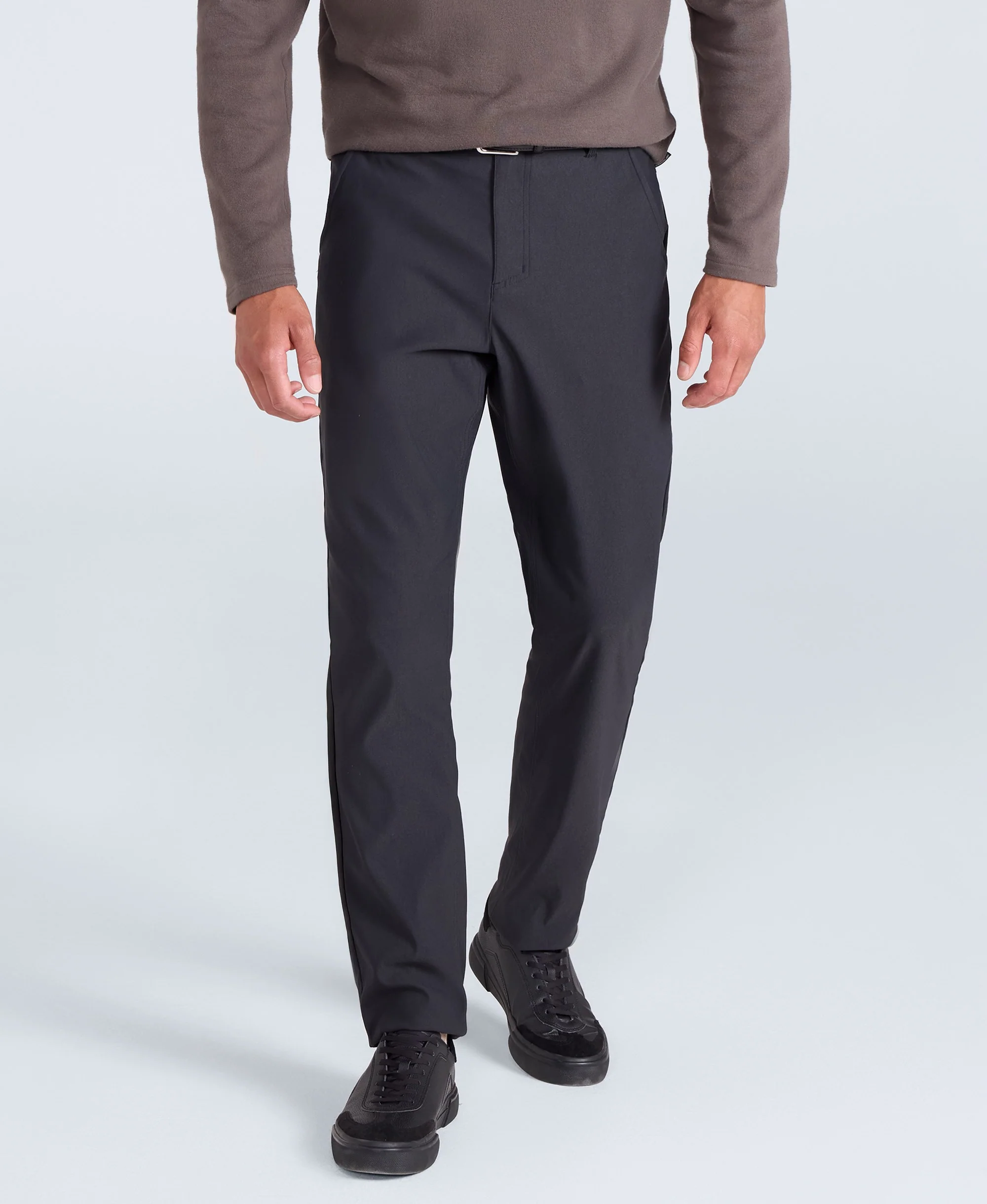 Commuter Mens 5 Pocket Stretch Trousers - Black