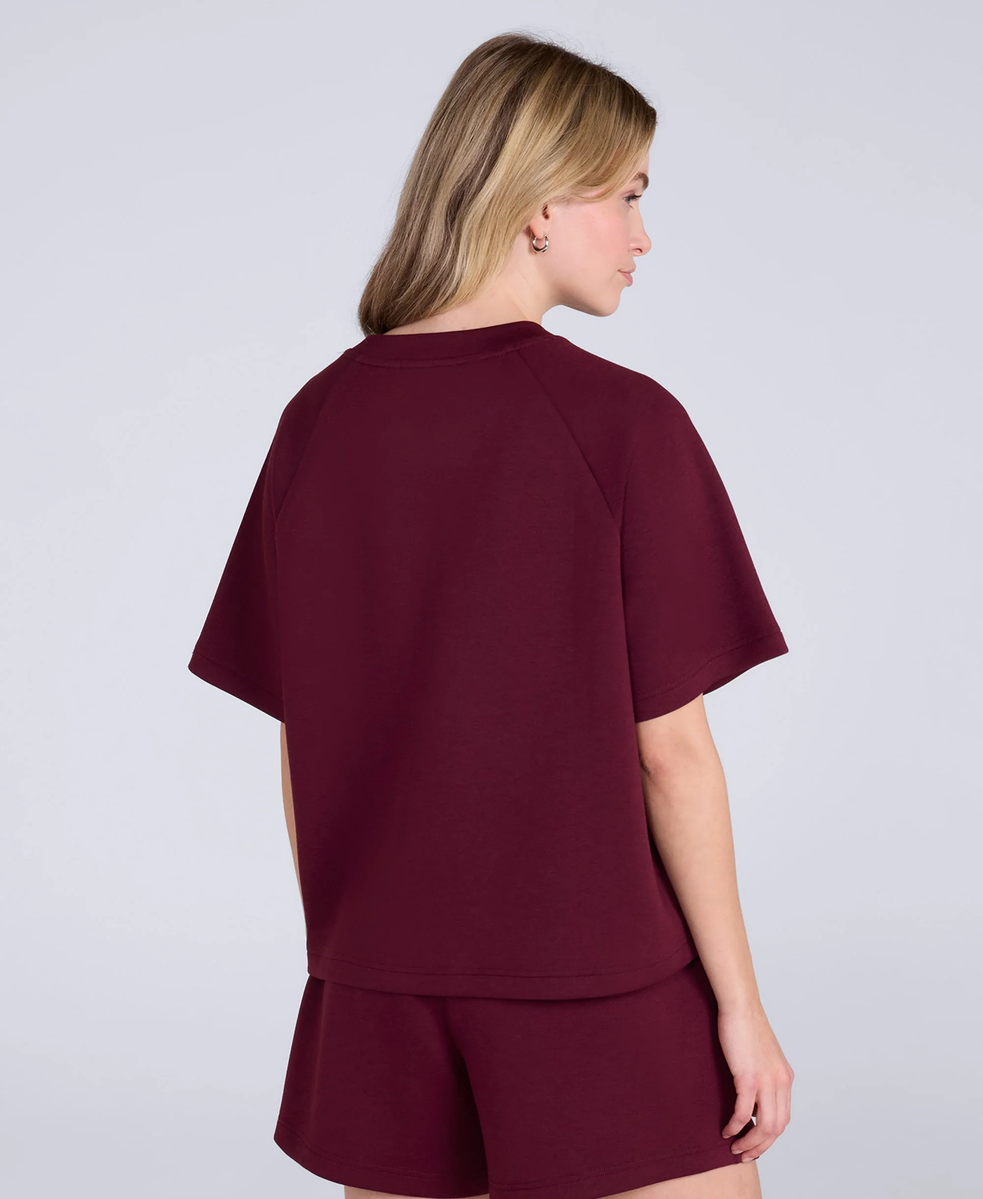 Cora Womens Travel Top - Burgundy - Image 3