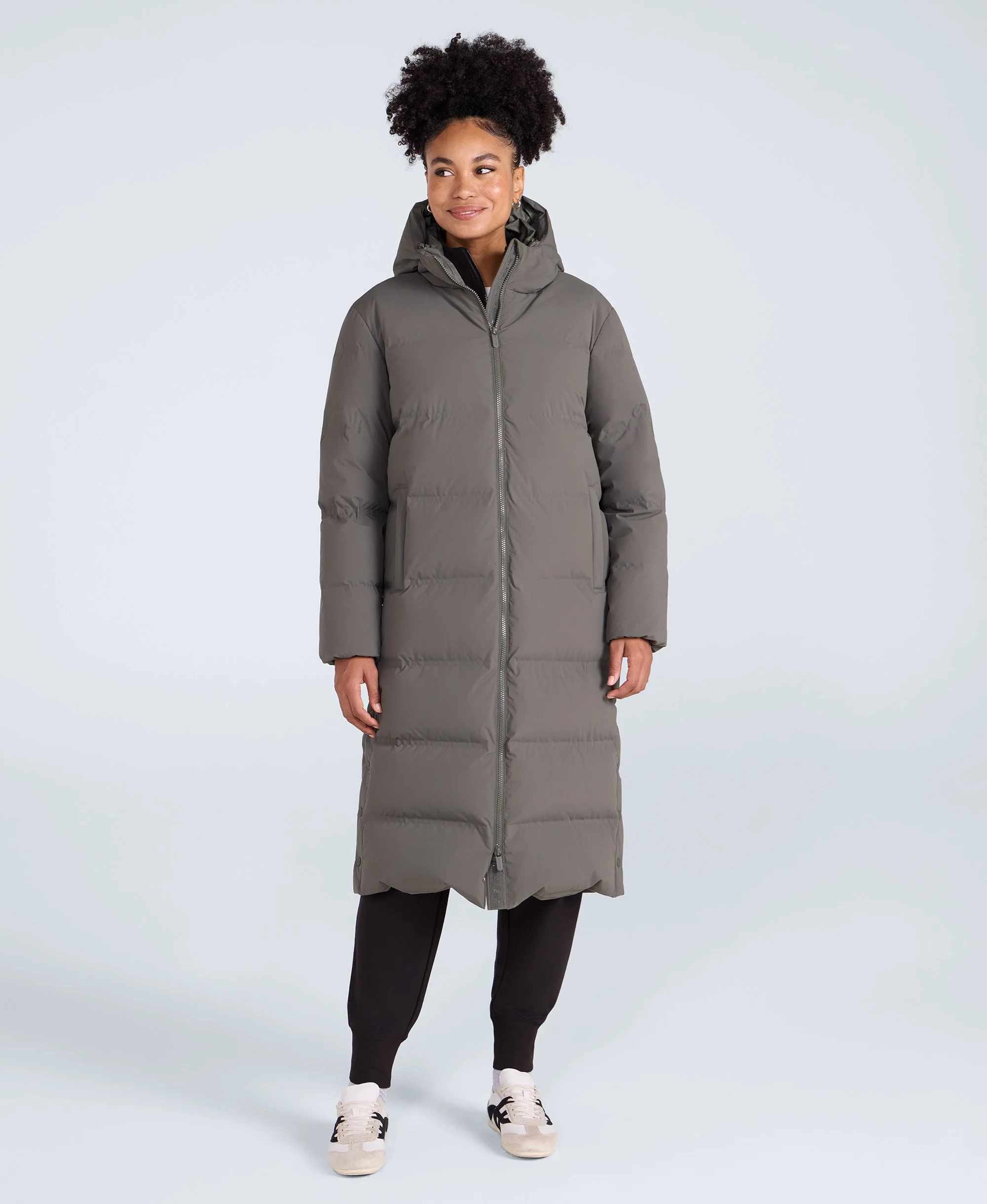 Cosi Cloud Womens Down Coat - Khaki - Image 2