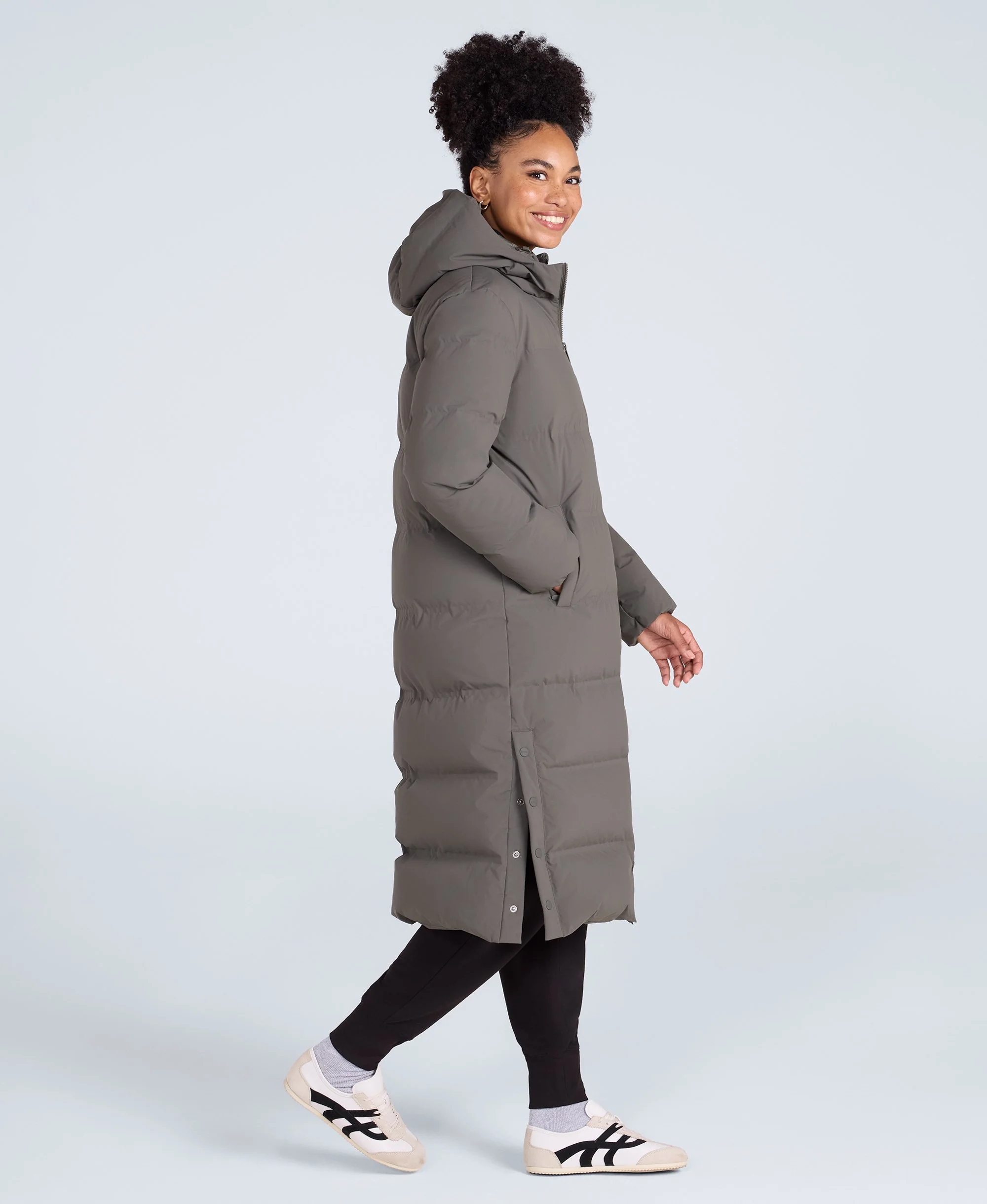 Cosi Cloud Womens Down Coat - Khaki - Image 3
