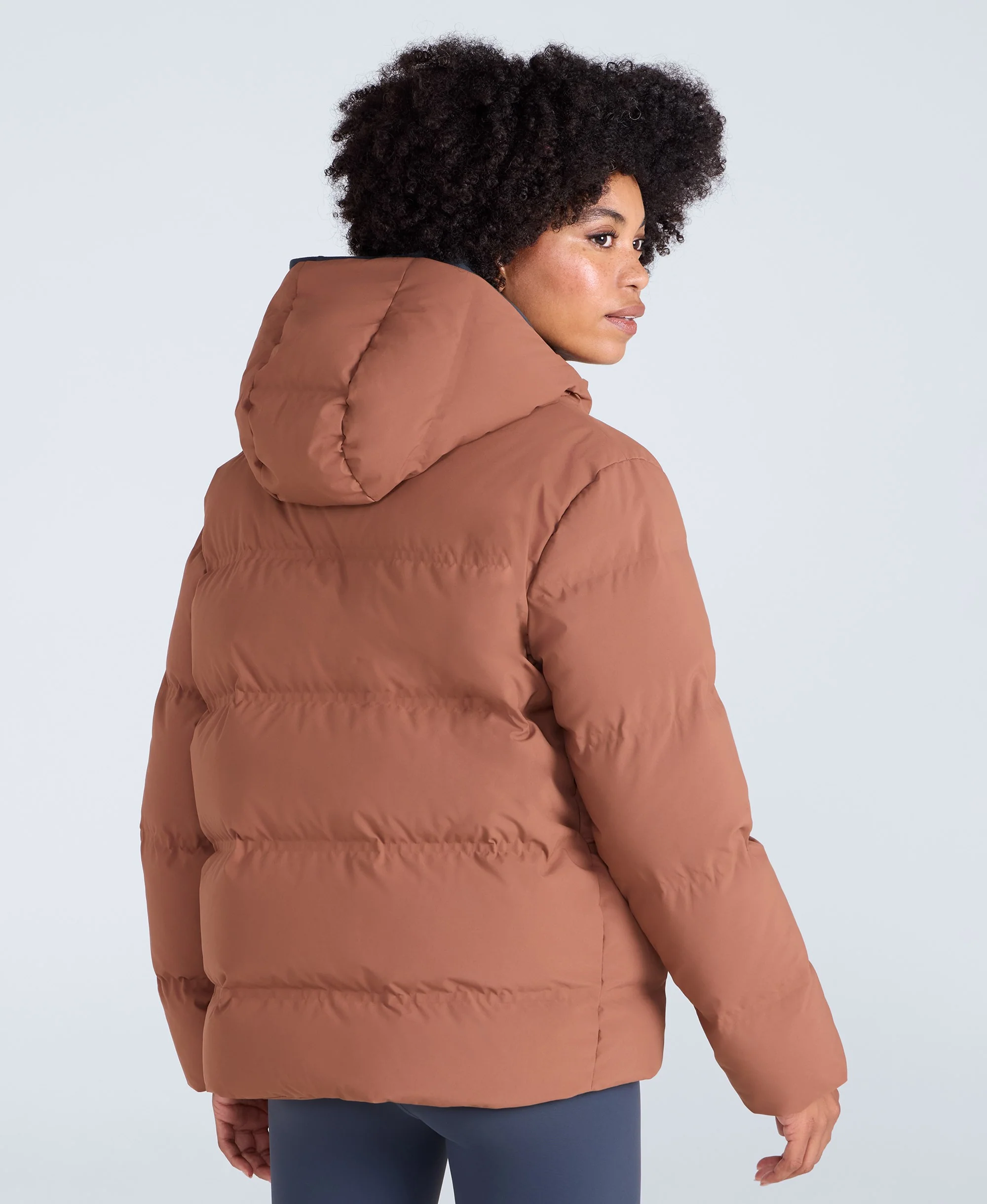 Cosi Cloud Womens Down Jacket - Rust - Image 4