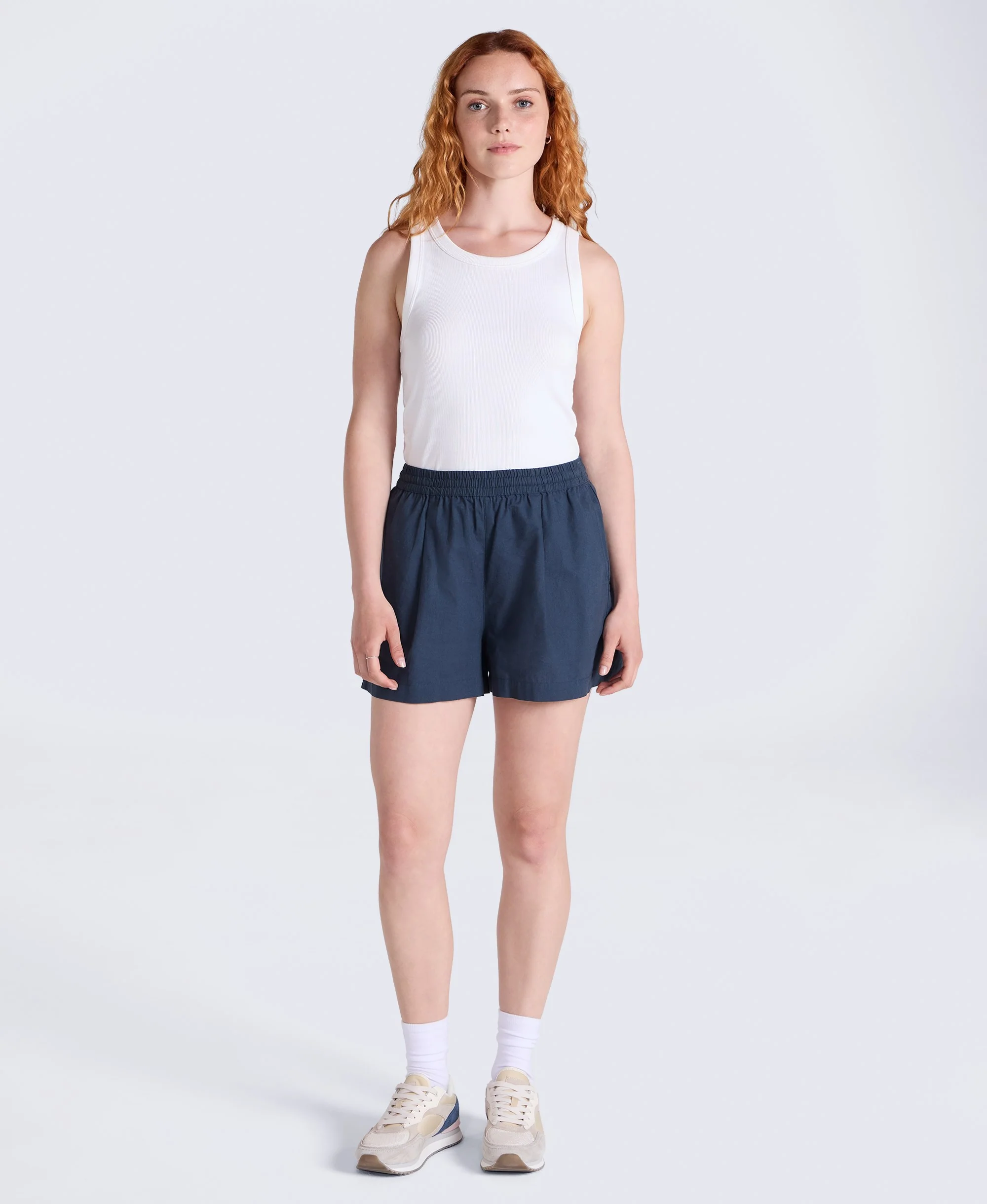 Cotton Comfort Womens Shorts - Navy - Image 2