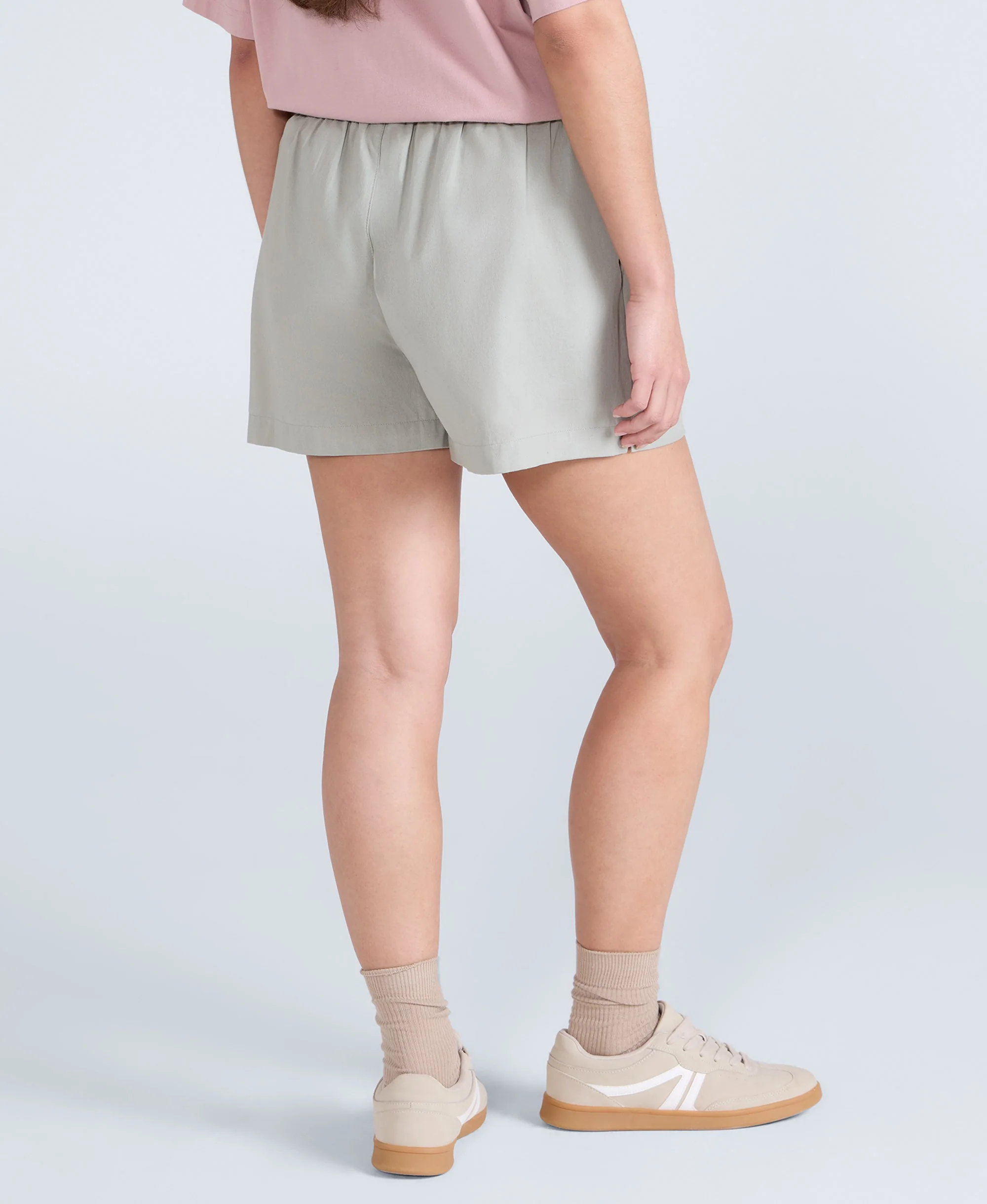 Cotton Comfort Womens Shorts - Pale Green - Image 3