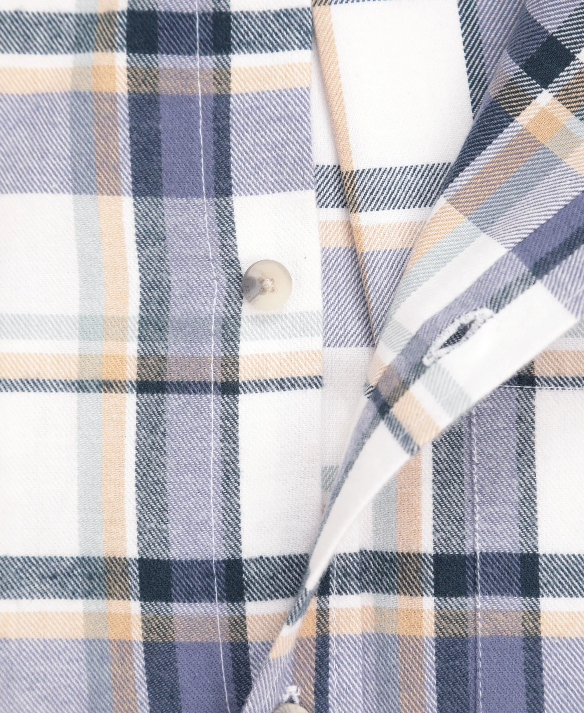 Cove Mens Flannel Shirt - Beige - Image 8