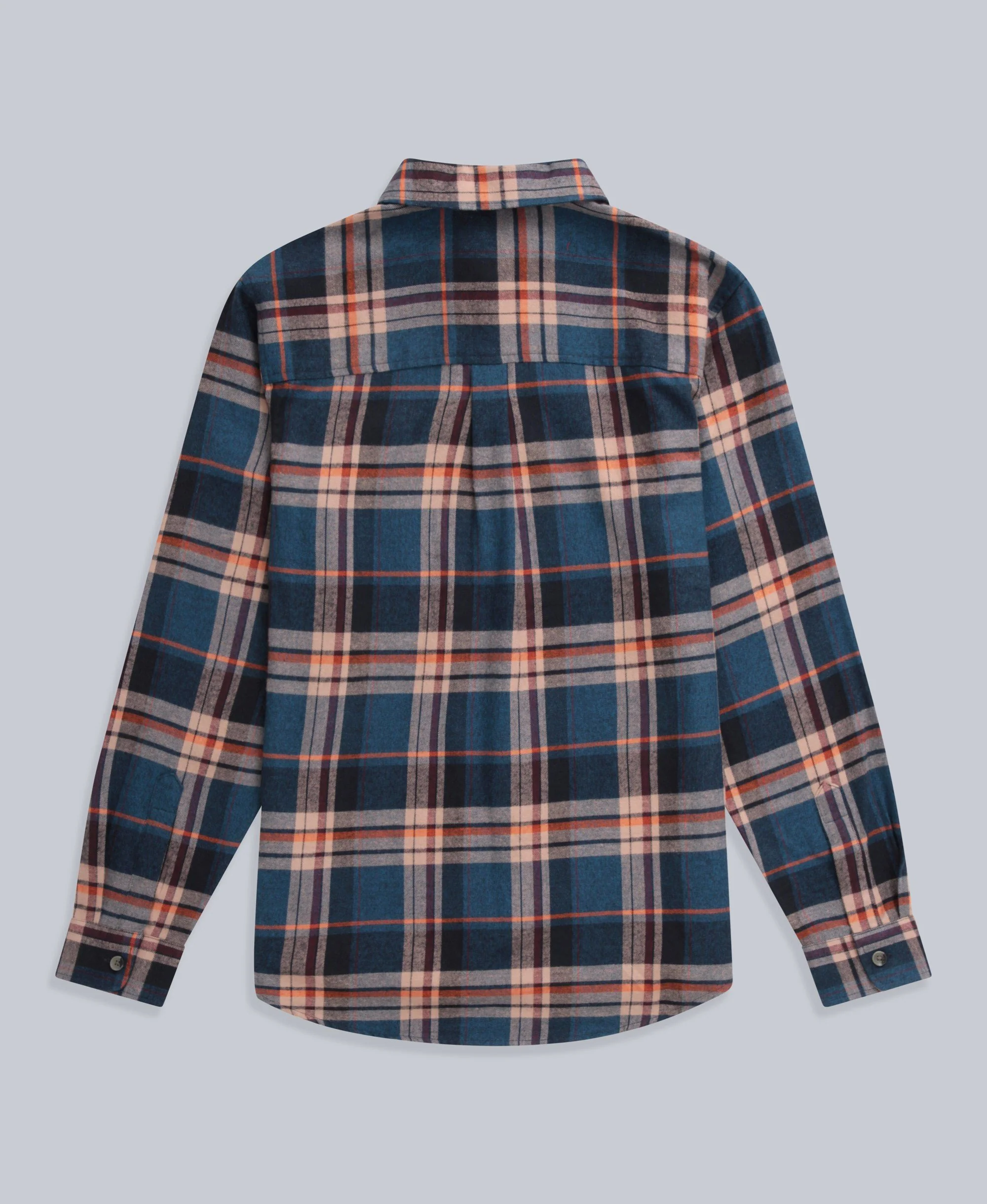 Cove Mens Flannel Shirt - Navy - Image 7