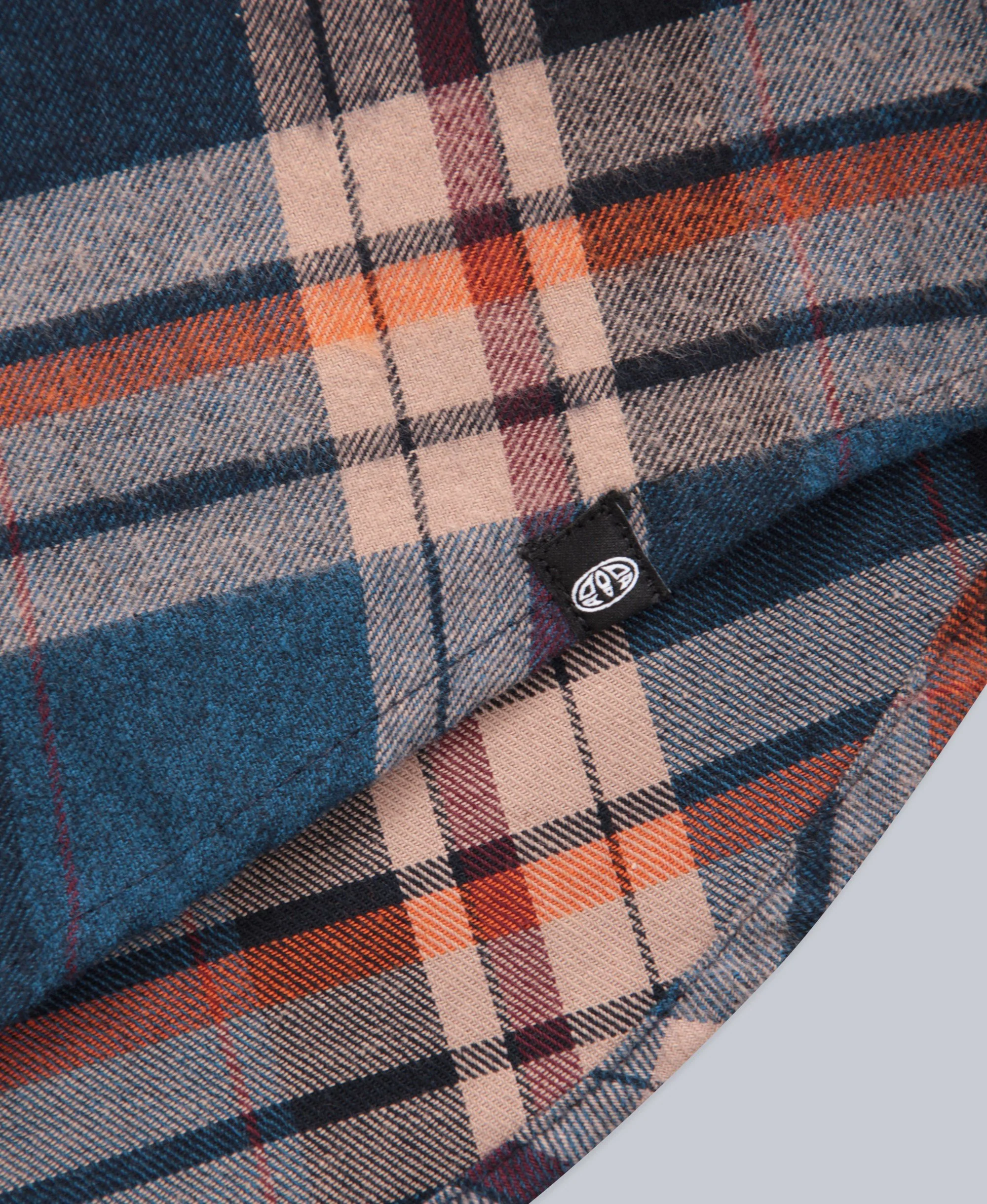 Cove Mens Flannel Shirt - Navy - Image 9