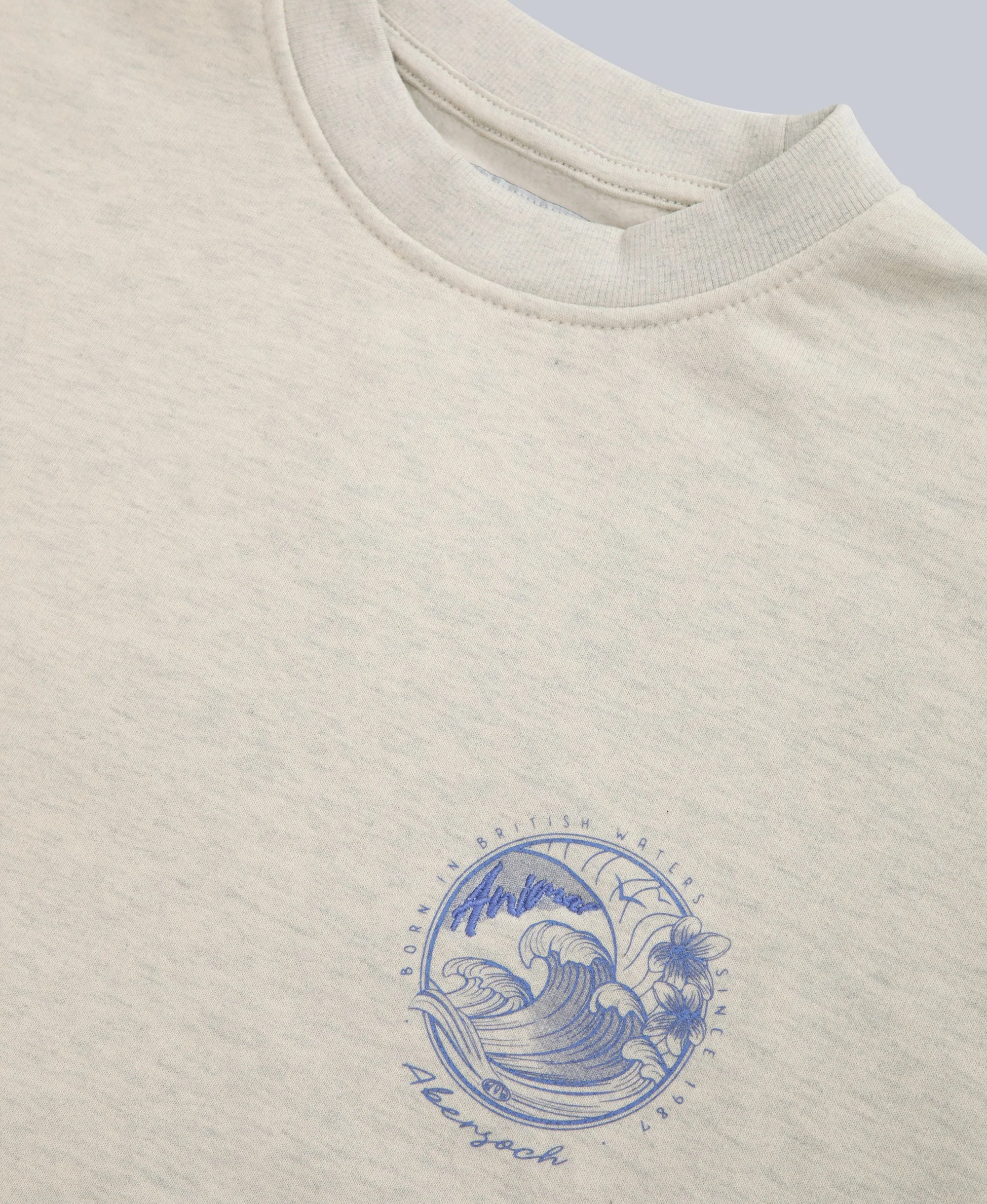 Dakota Womens Abersoch Sweatshirt - Light Beige - Image 3