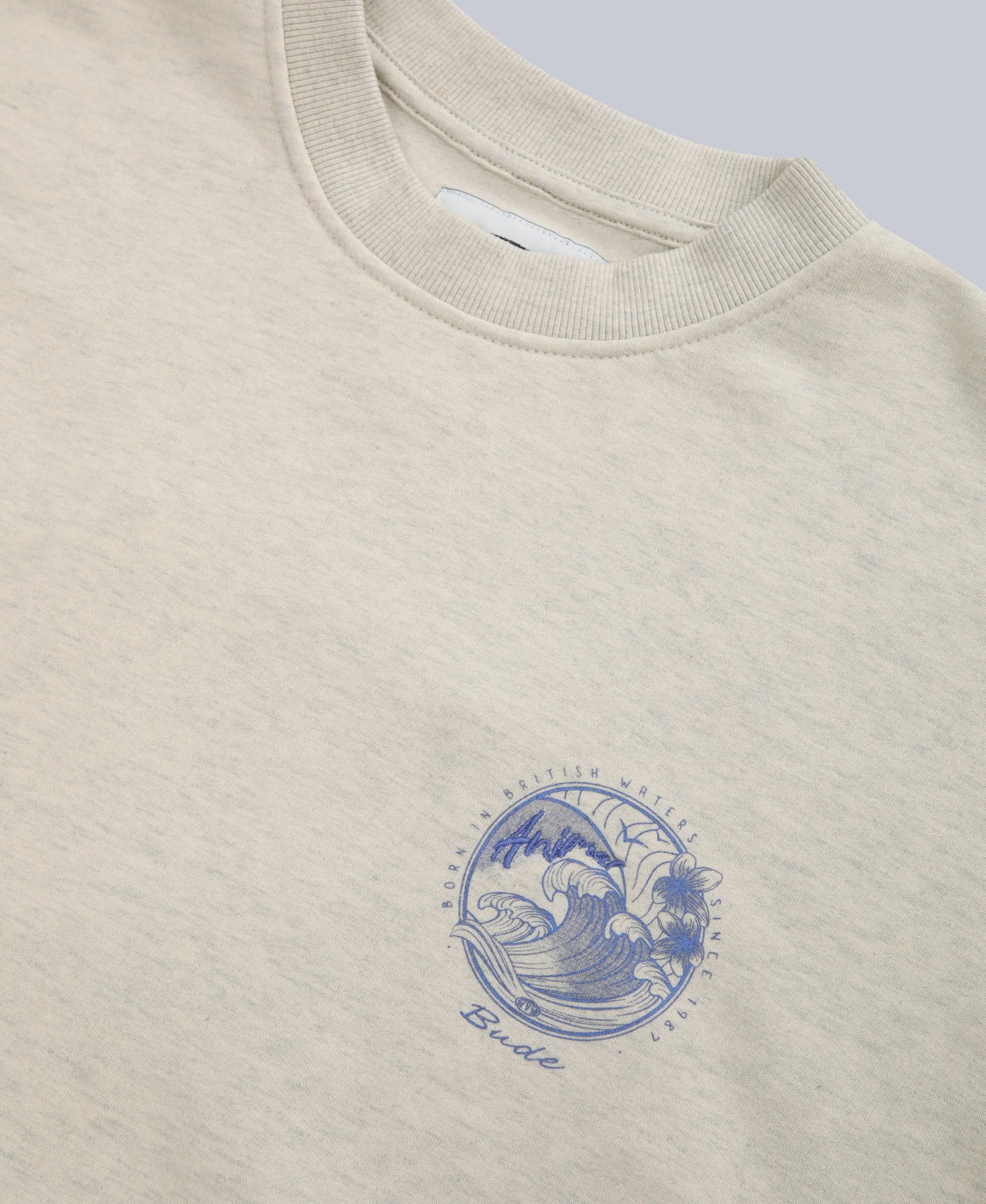 Dakota Womens Bude Sweatshirt - Light Beige - Image 3