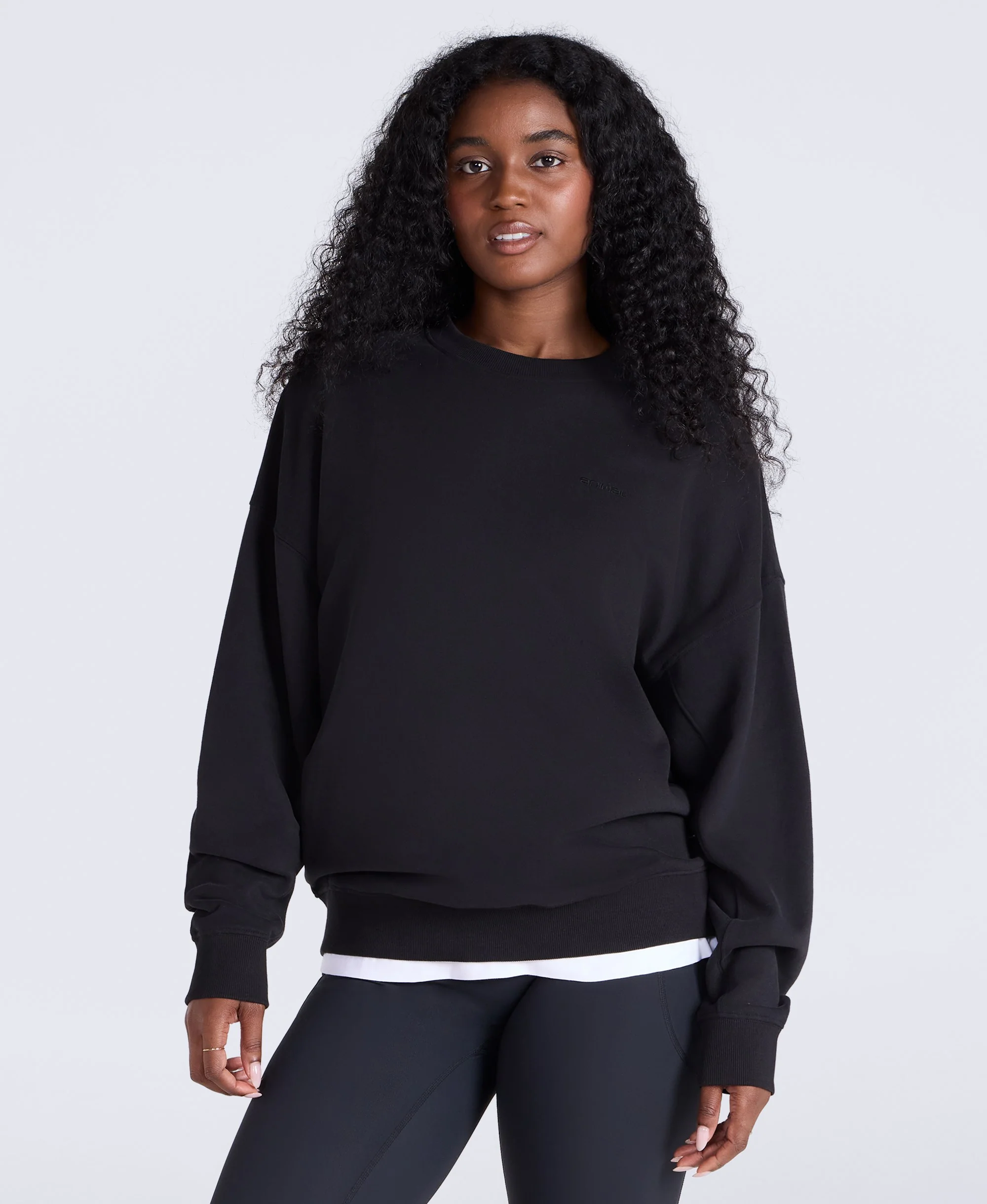 Dakota Womens Graphic Sweatshirt - Black
