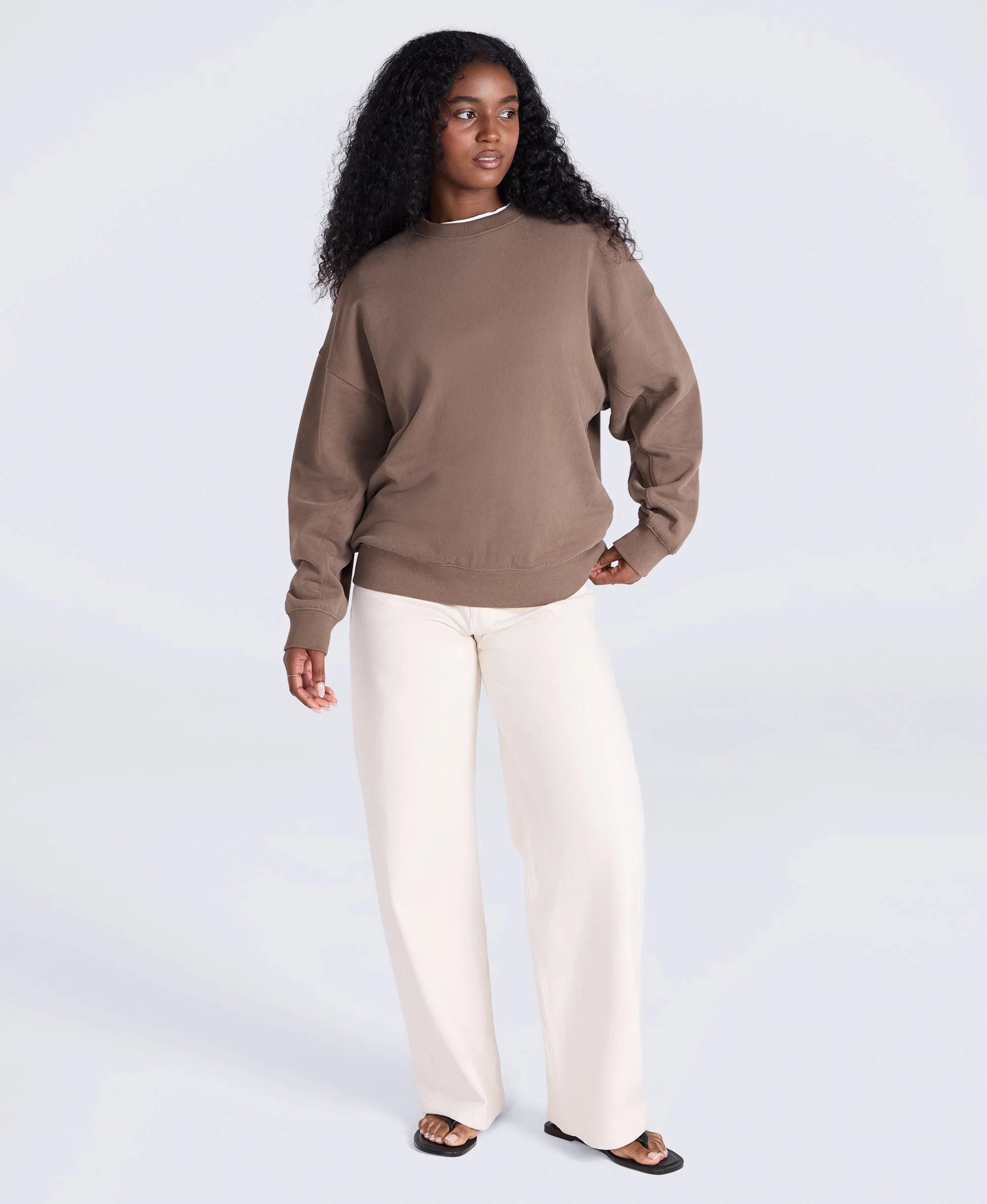Dakota Womens Graphic Sweatshirt - Brown - Image 3