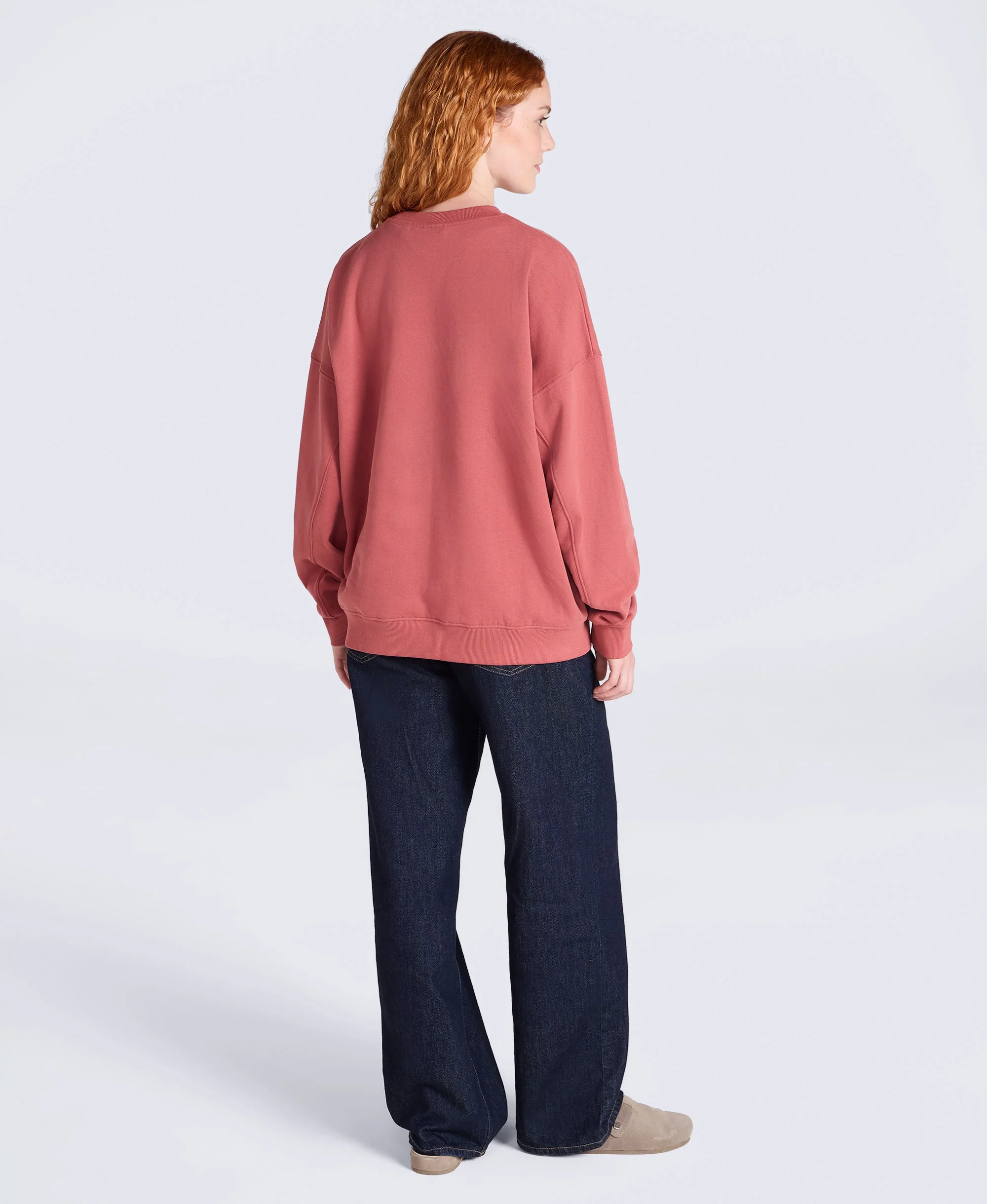 Dakota Womens Graphic Sweatshirt - Red - Image 4