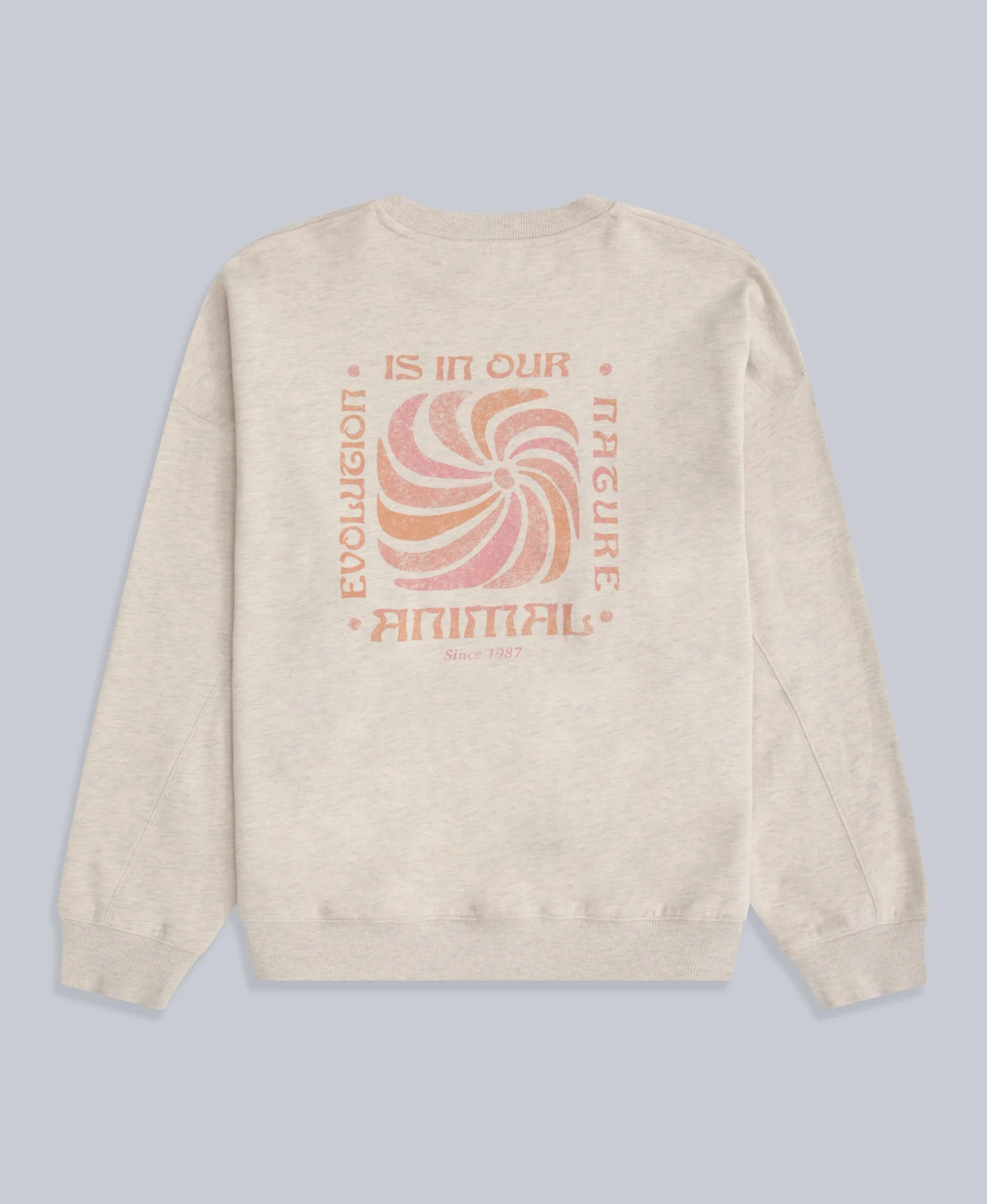 Dakota Womens Sweatshirt - Dark Beige - Image 2