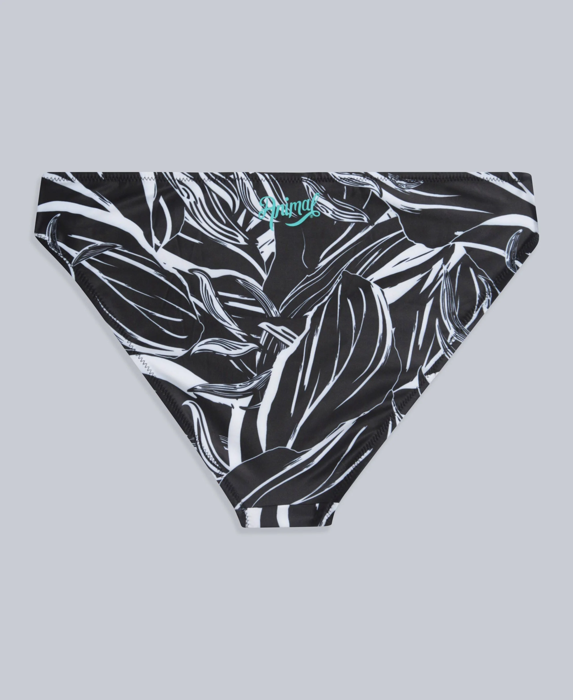 Docks Womens Printed Bikini Bottoms - Jet Black - Image 6