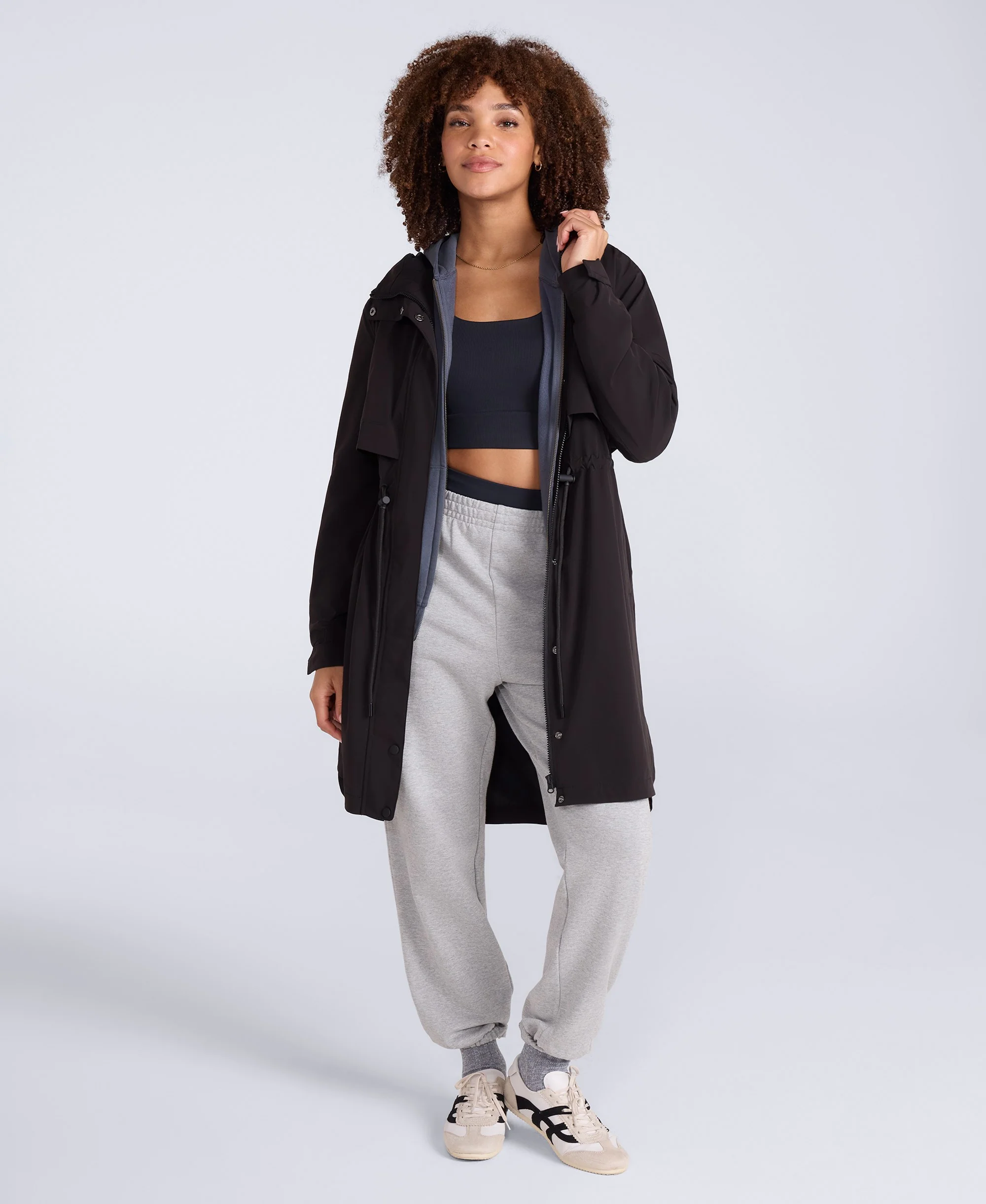 Eden Womens Mac - Black - Image 2