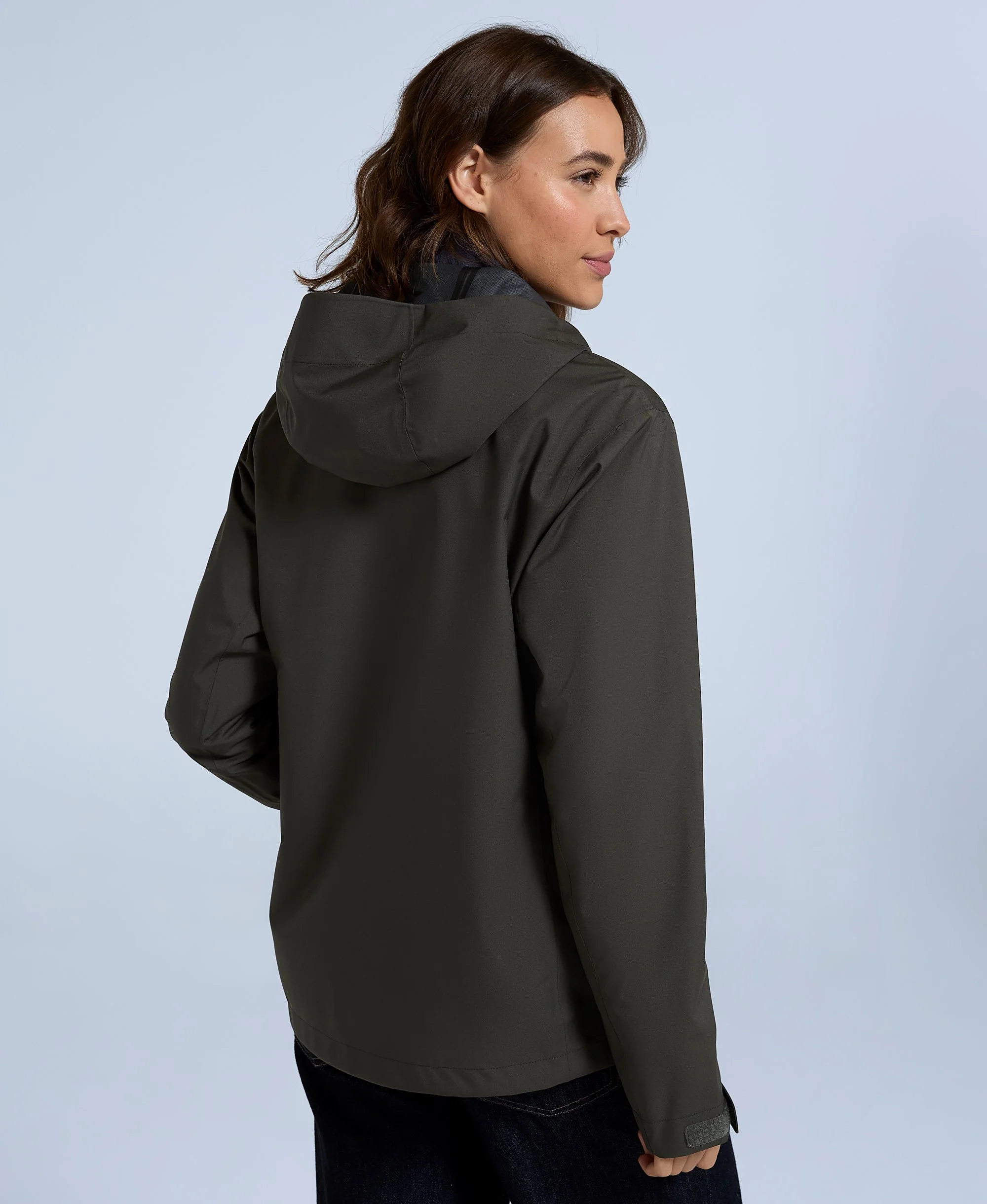 Elements Womens Waterproof Jacket - Dark Khaki - Image 4