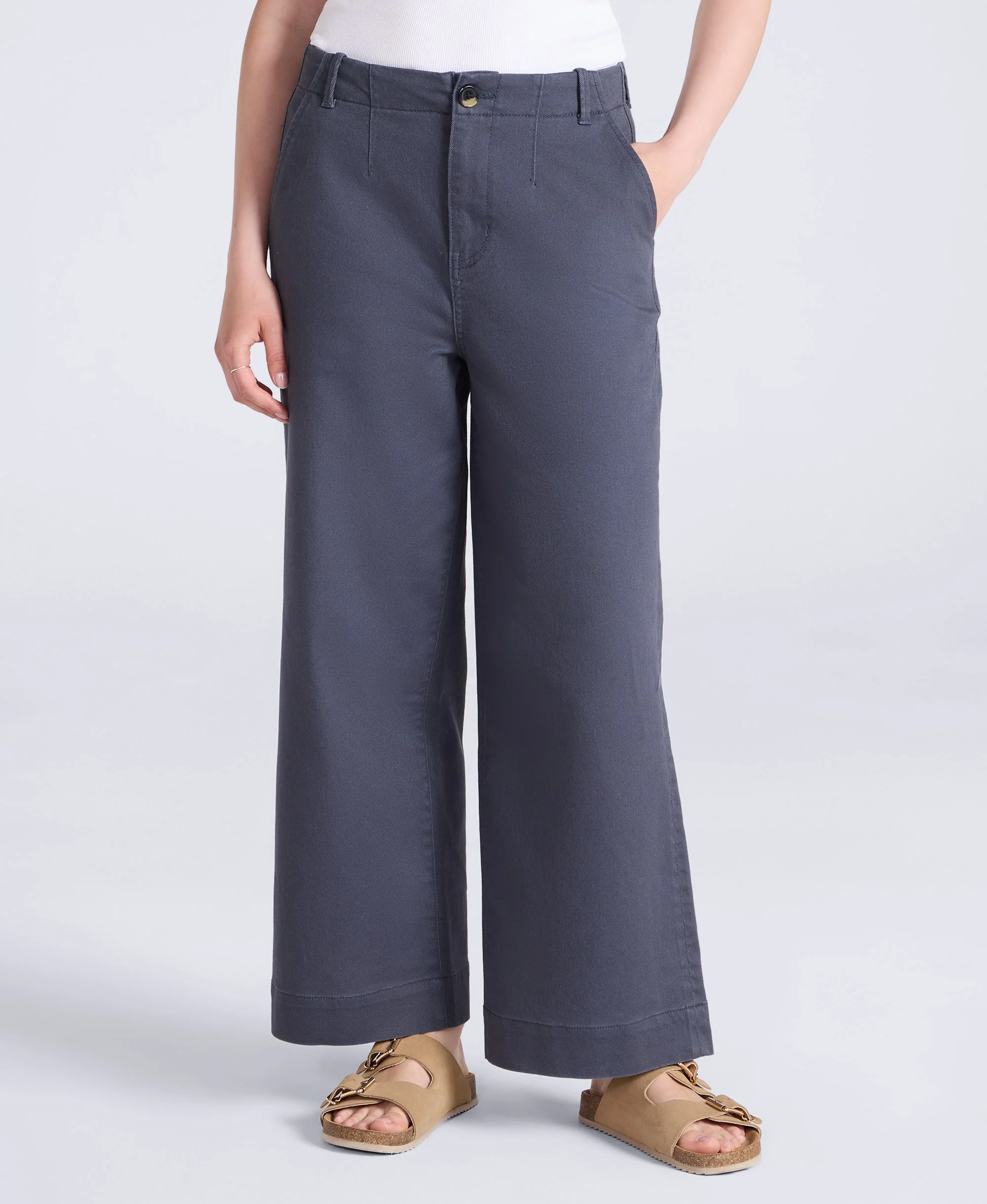 Elevate Womens Straight Leg Trousers - Dark Grey