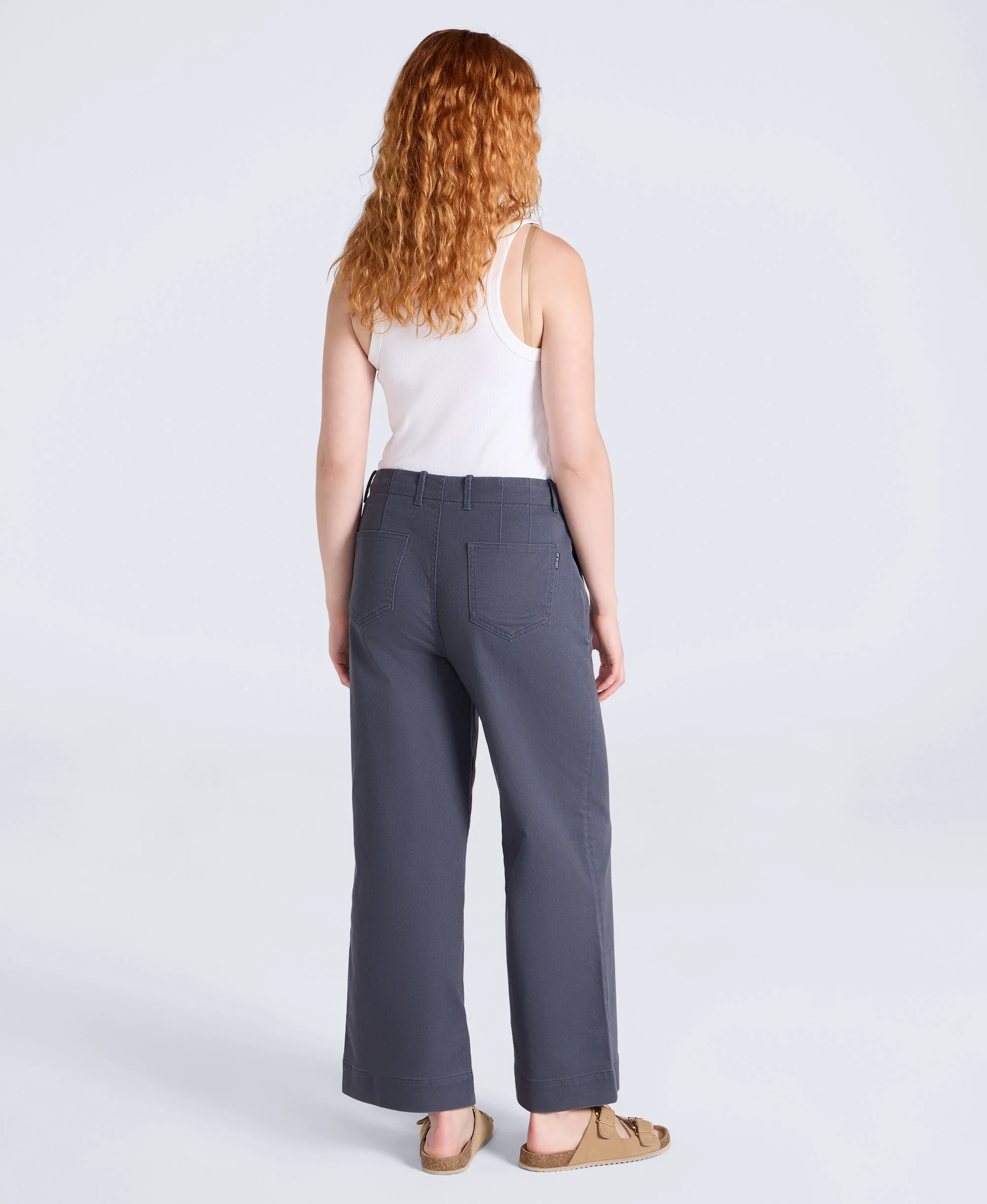 Elevate Womens Straight Leg Trousers - Dark Grey - Image 4