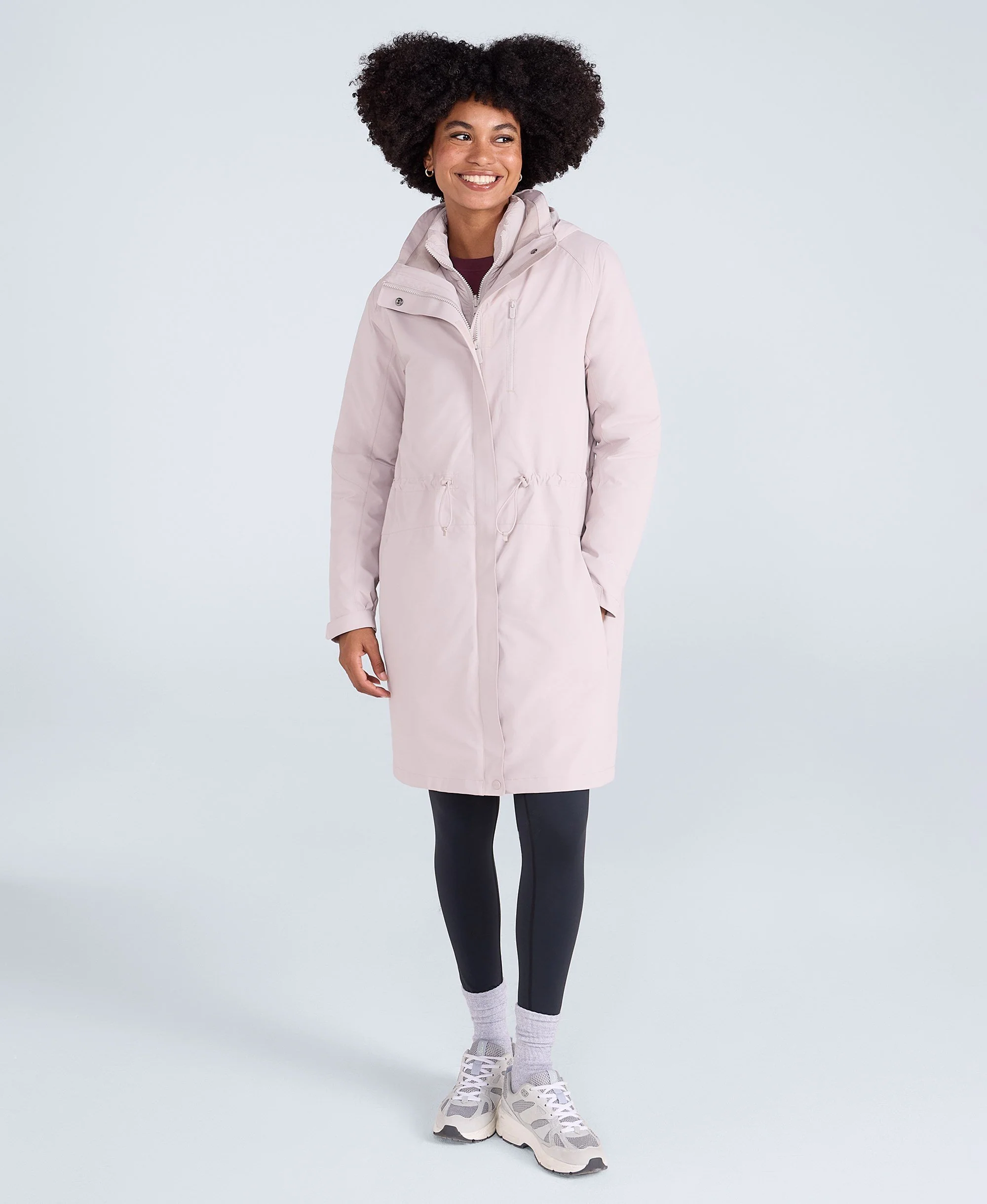 Evie Womens Waterproof 3 in 1 Padded Jacket - Cream - Image 6