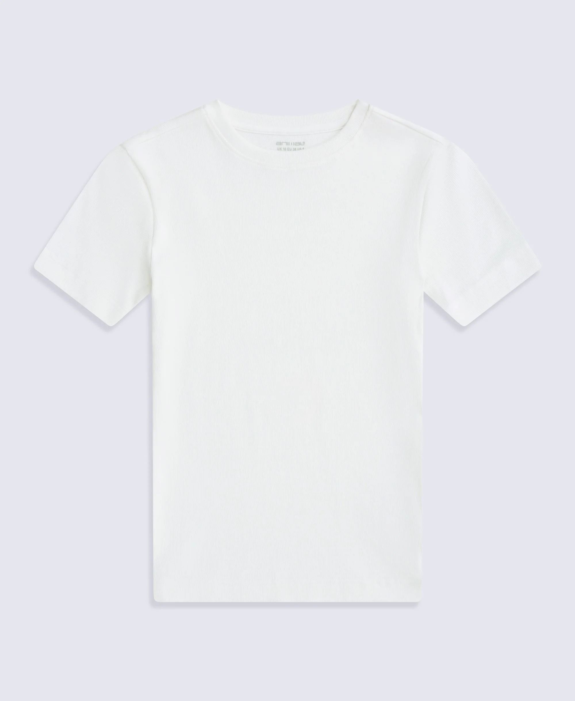 Evo Women's Ribbed T-Shirt - White - Image 5