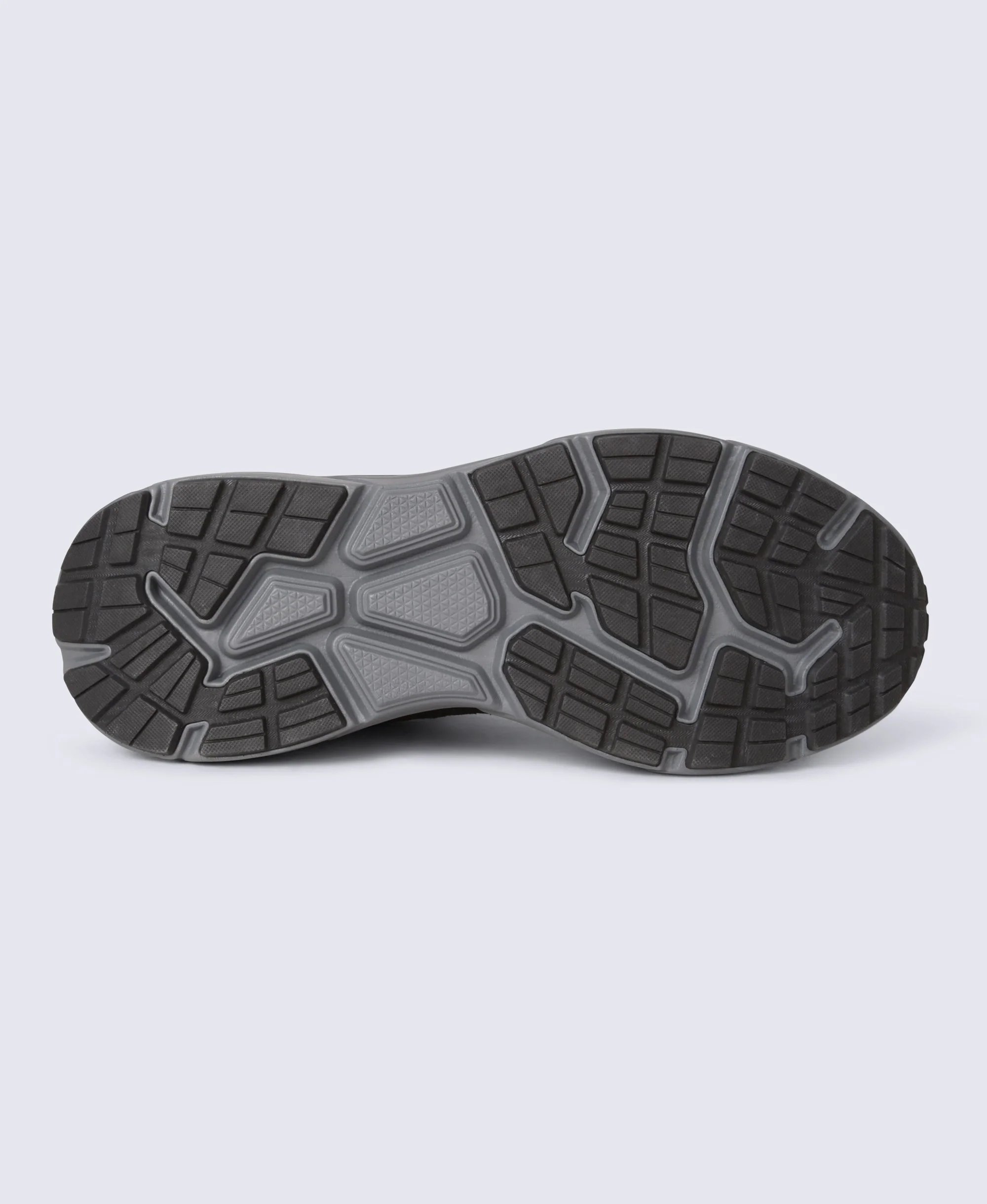 Ezra Mens Everyday Leather Trainer - Dark Grey - Image 5