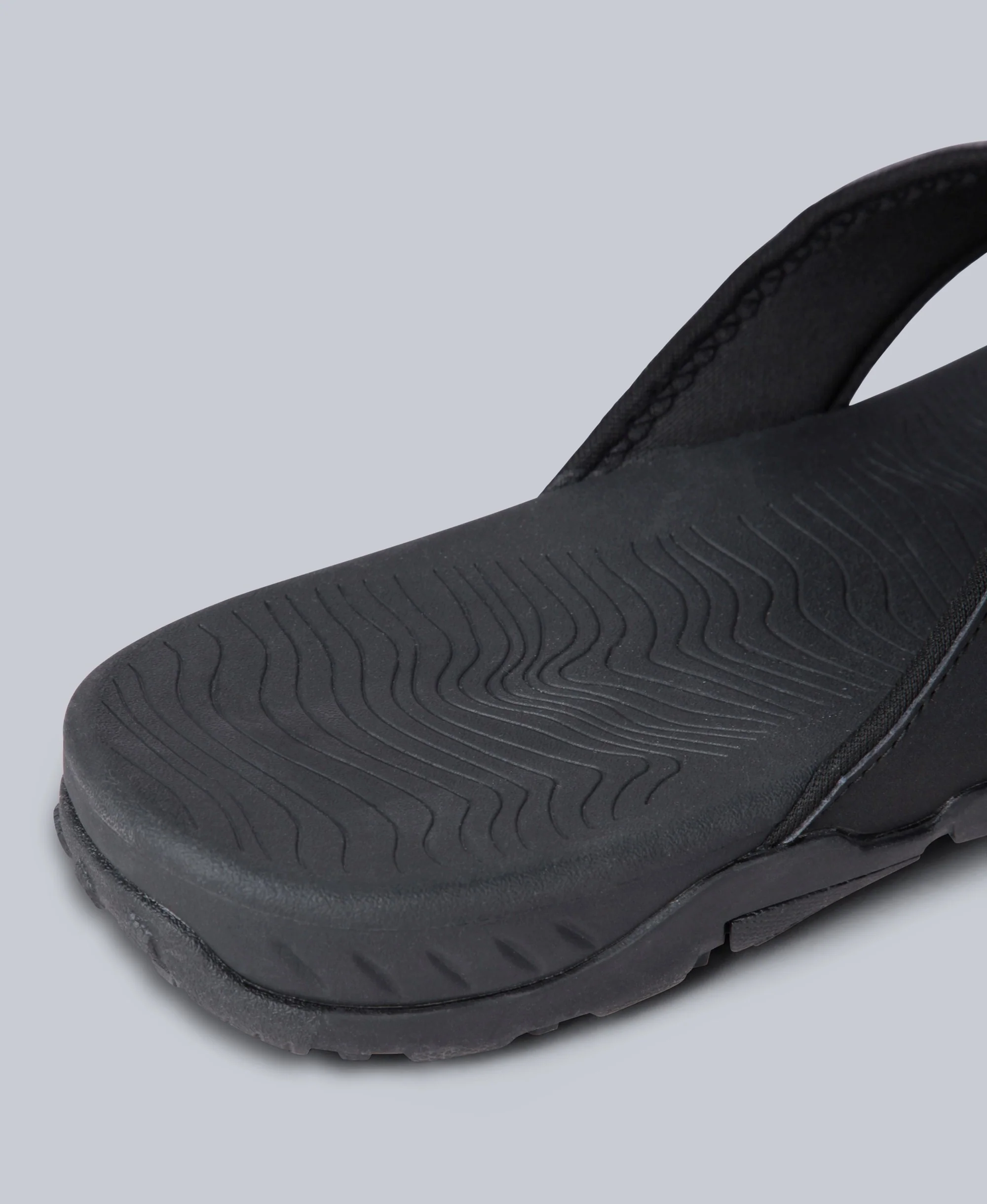 Fader Mens Flip Flops - Black - Image 4
