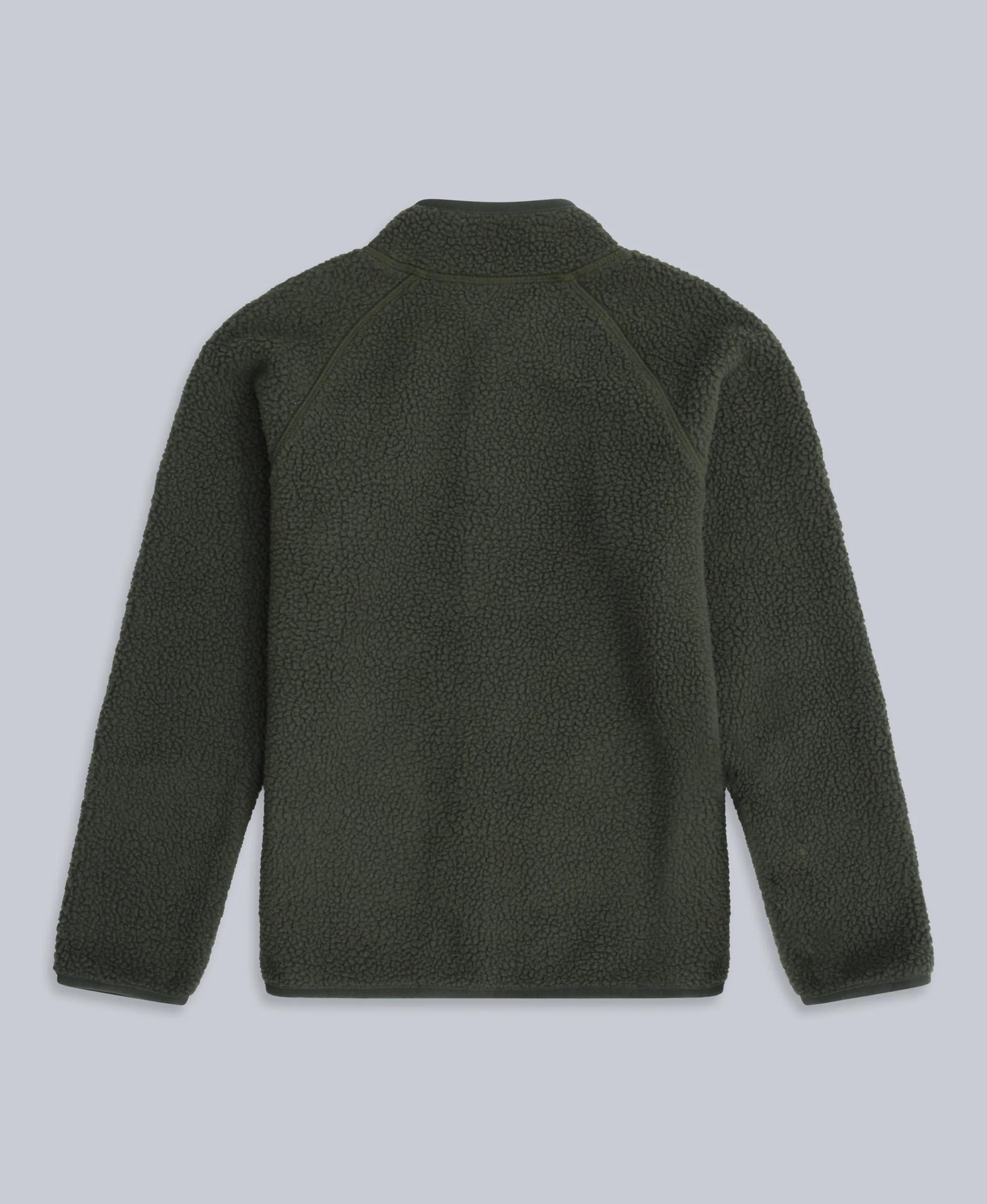 Fern Kids Borg Raglan Fleece - Dark Khaki - Image 2