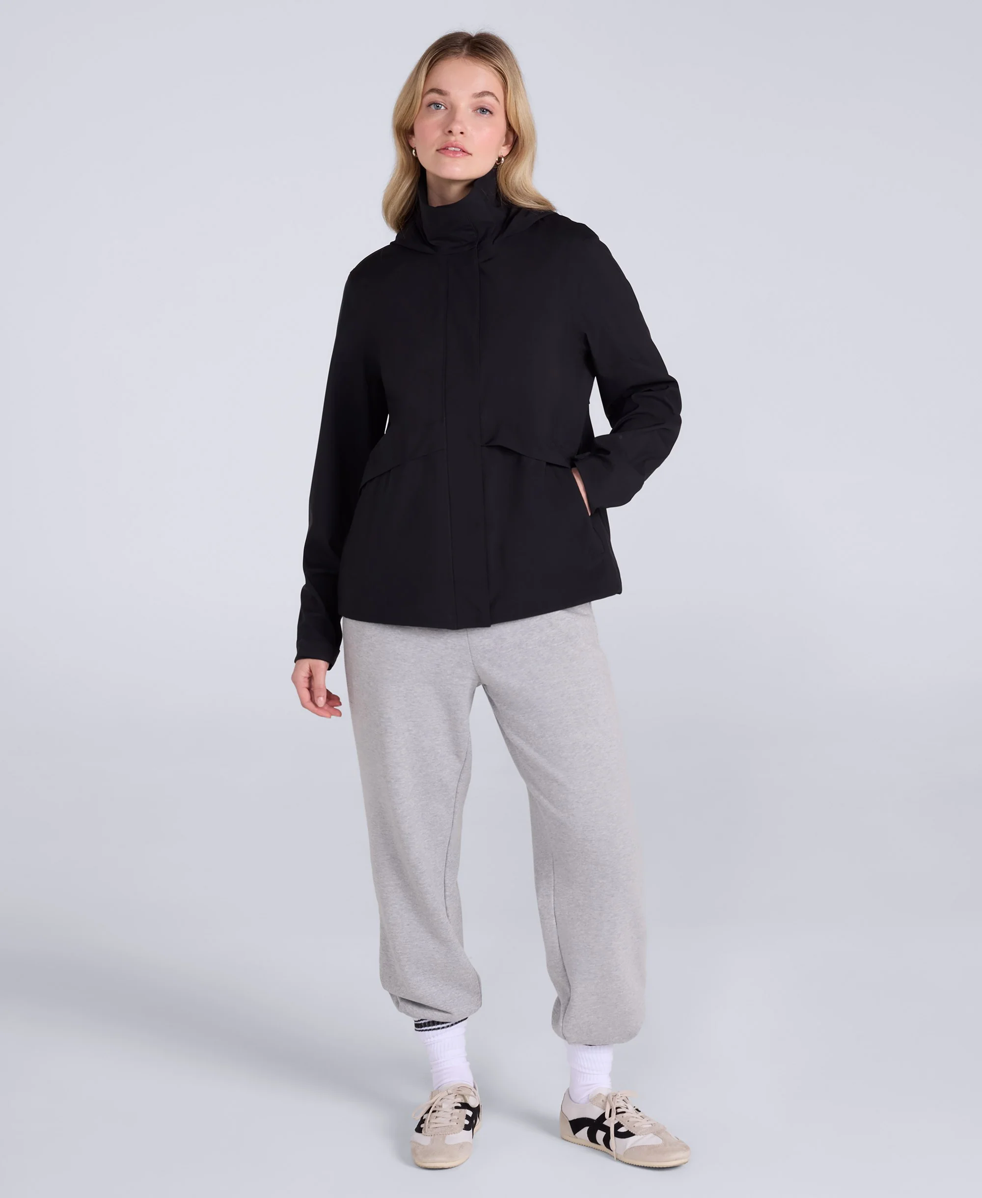 Finn Womens Waterproof Jacket - Black - Image 2