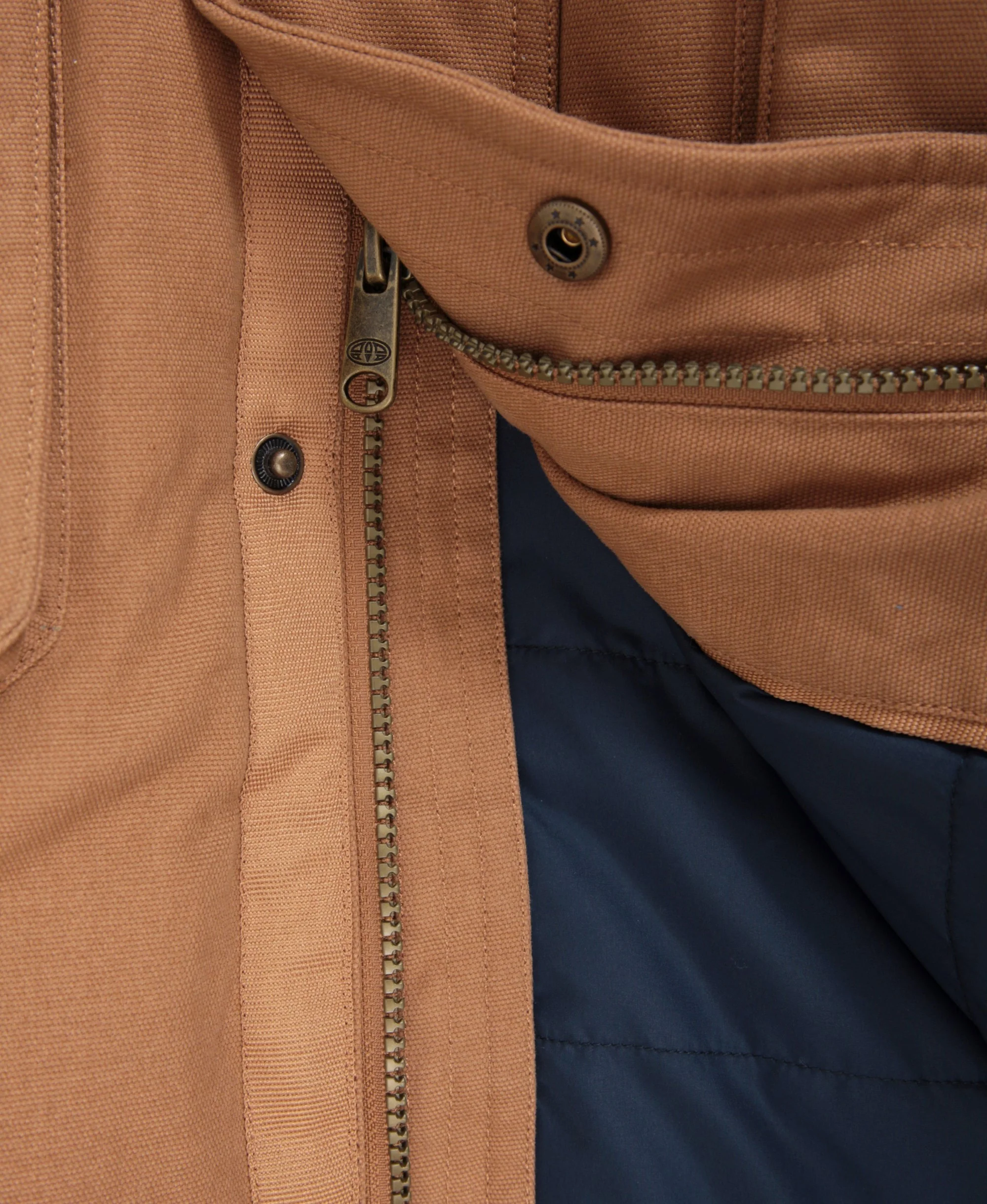 Fistral Mens Borg Lined Parka - Tan - Image 11