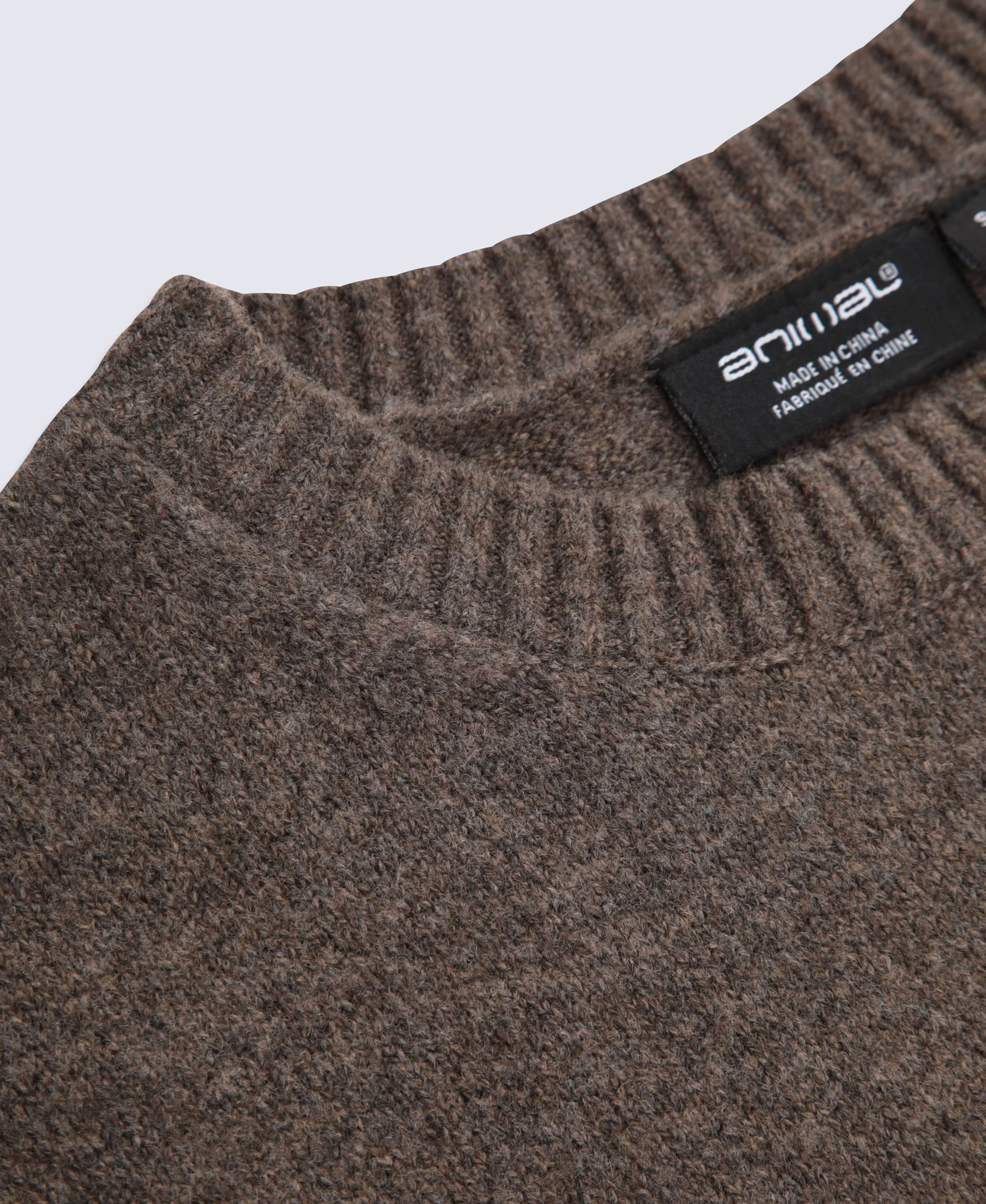 Fluffy Womens Jumper - Brown - Image 9