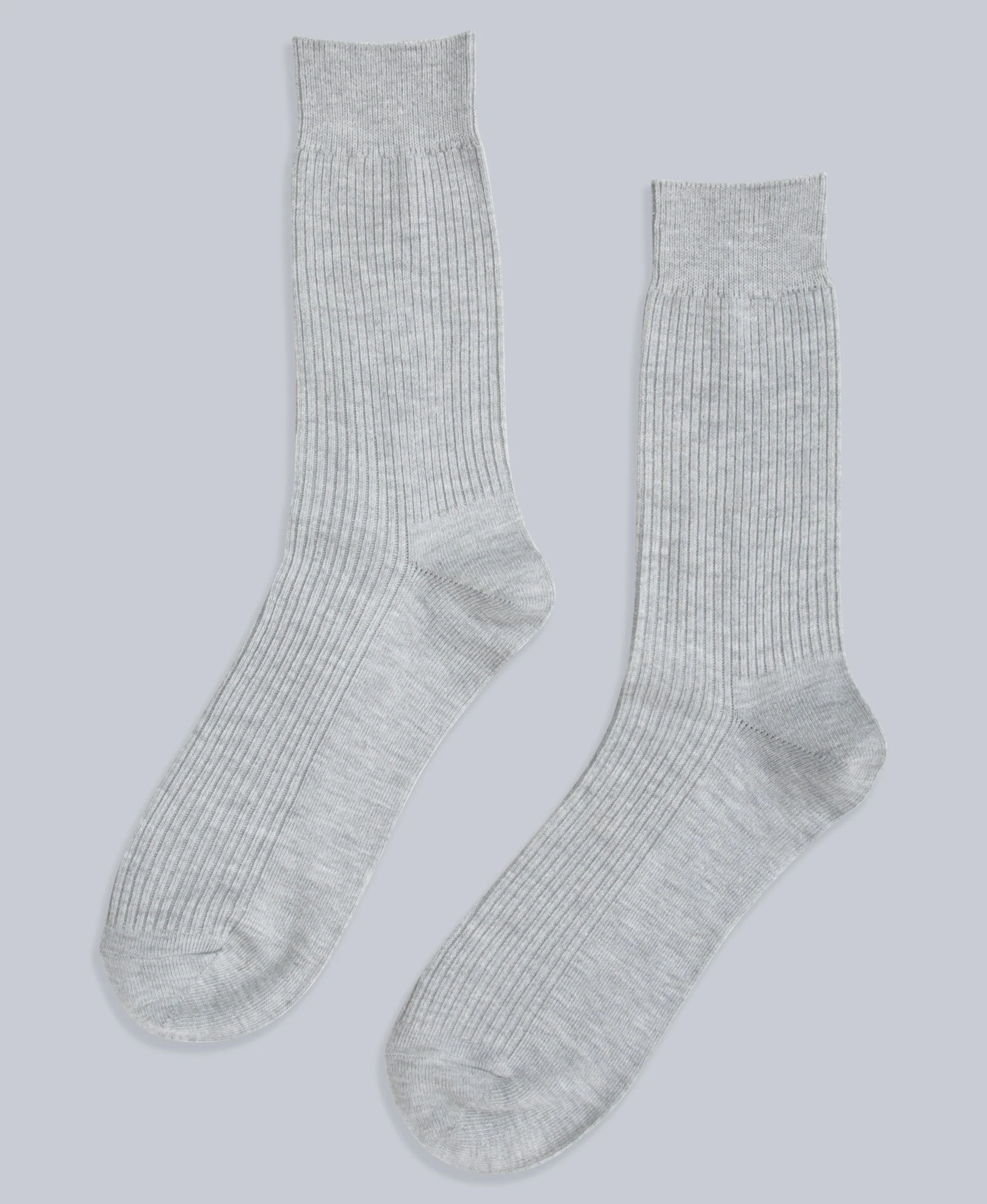 Flynn Mens Ribbed Mid Calf Socks- 3 Pack - Red - Image 4