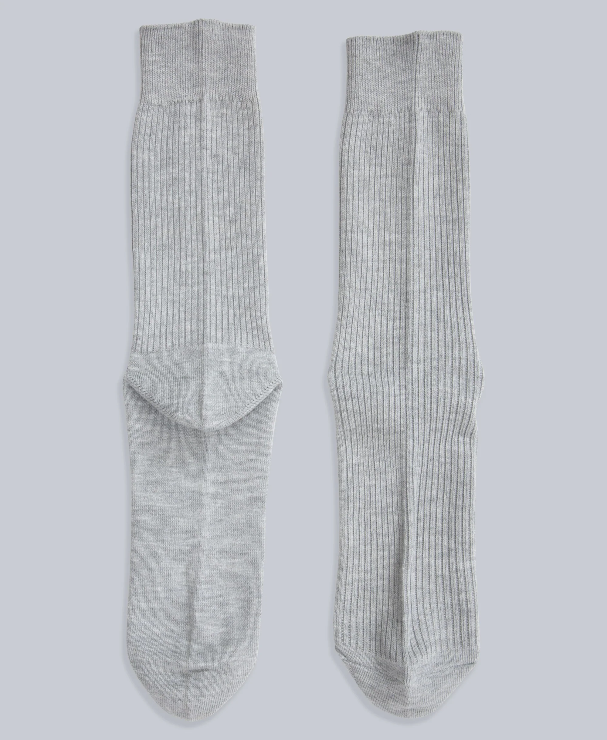 Flynn Mens Ribbed Mid Calf Socks- 3 Pack - Red - Image 7