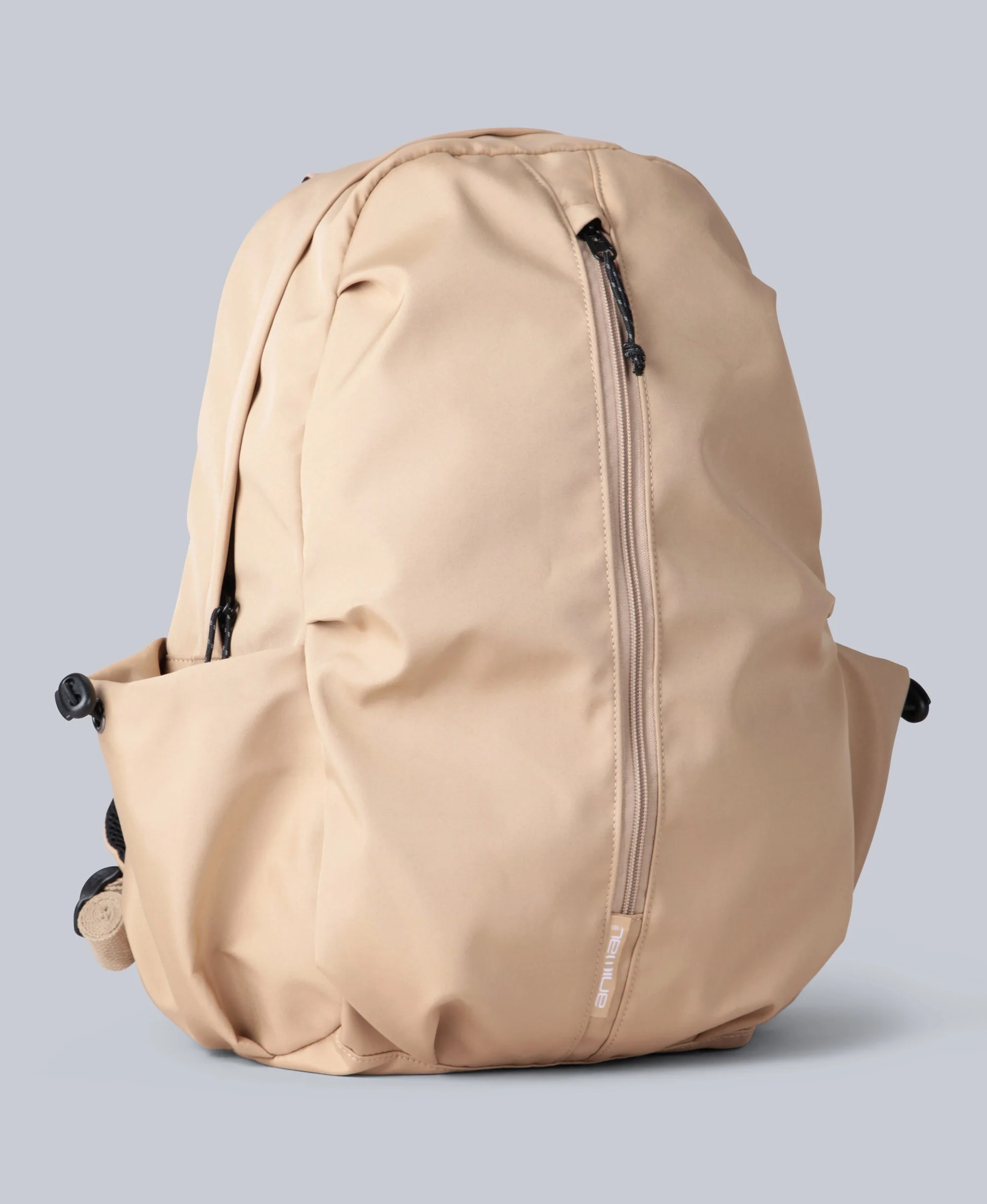 Front Zip Backpack 17L - Beige - Image 7